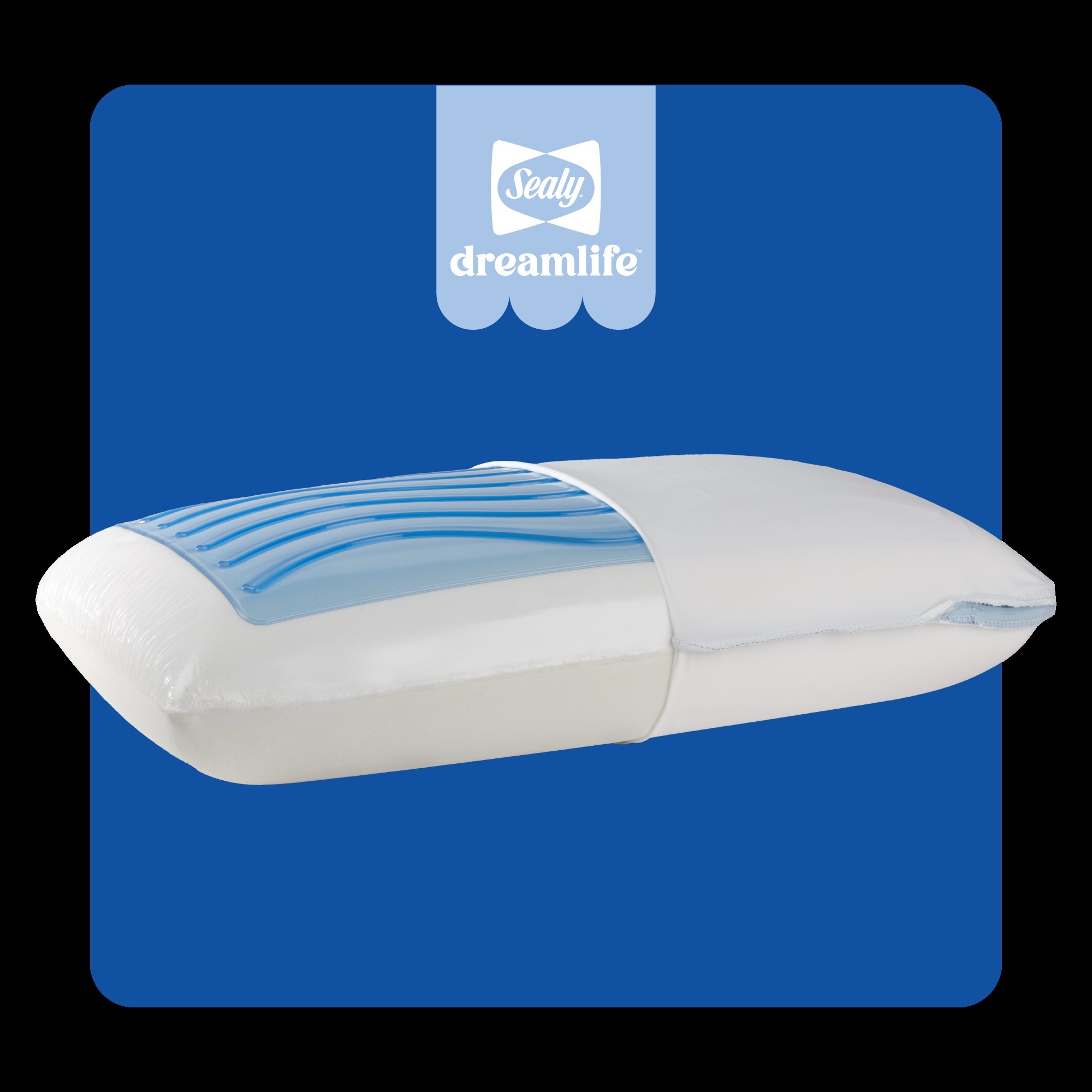 Sealy Dreamlife Standard Memory Foam Gel Pillow