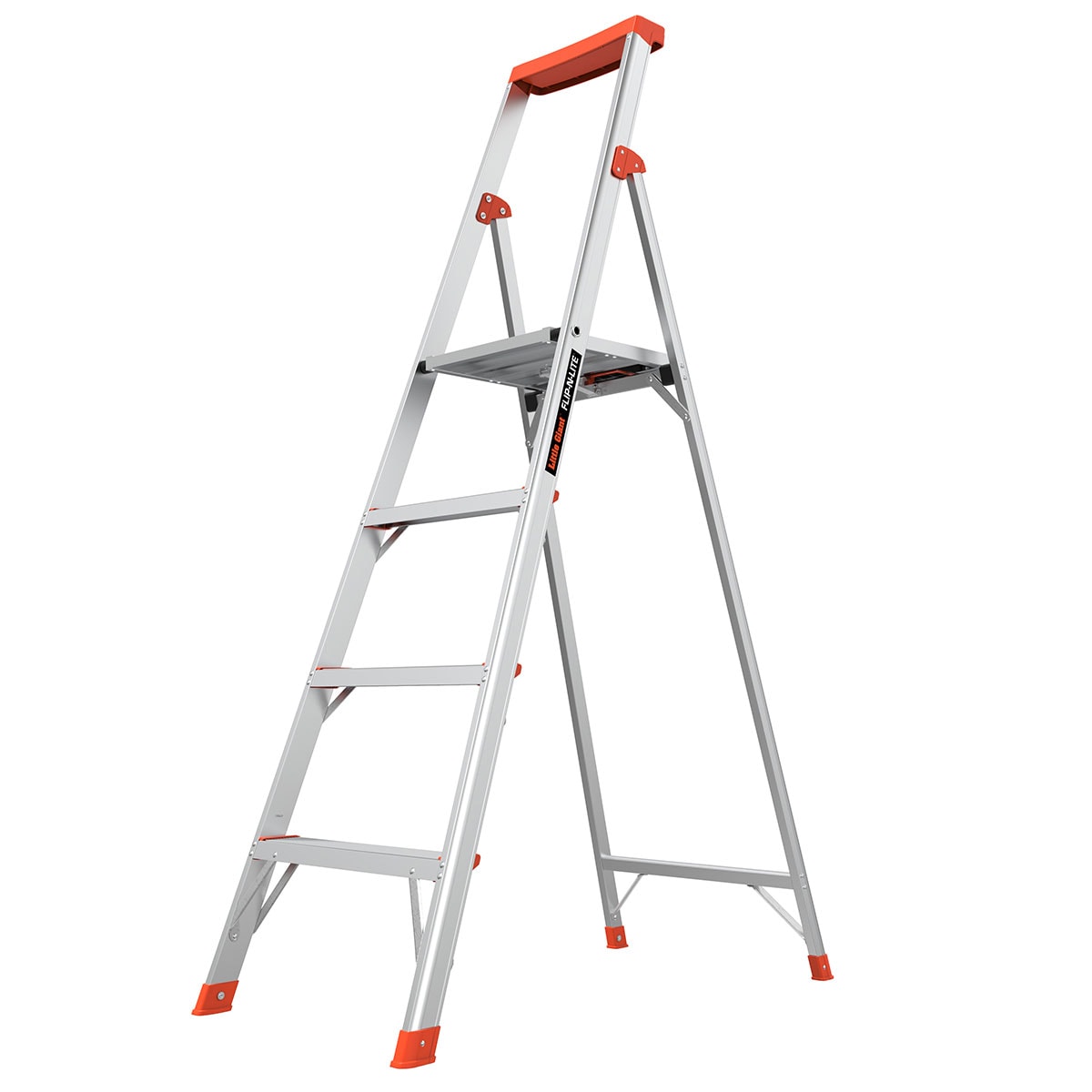 Little Giant Ladders Flip-N-Lite M6 Aluminum 6-ft Type 1A- 300 lbs. Capacity Platform Step Ladder