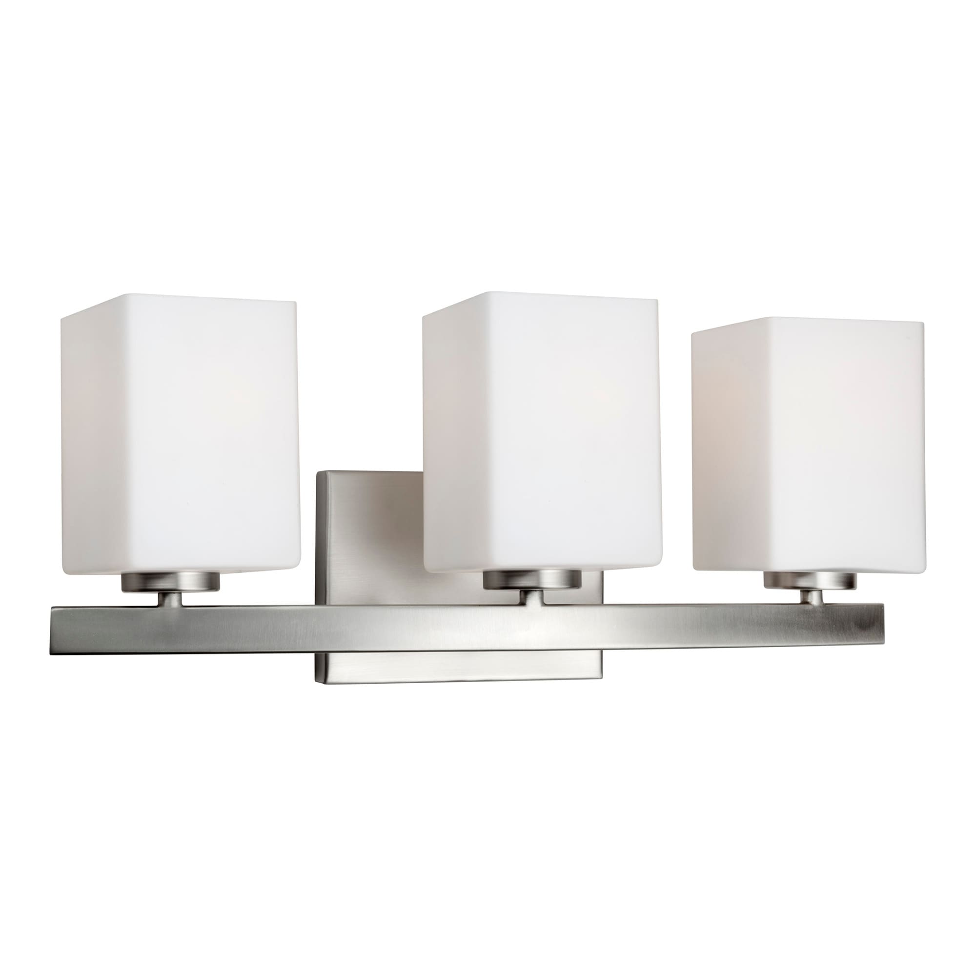 Modern brushed nickel 2024 vanity light