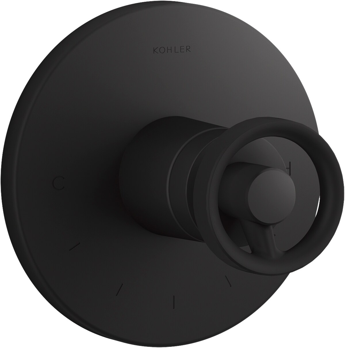 KOHLER K-T78027-9-BL Matte Black Knob Shower Faucet Handle