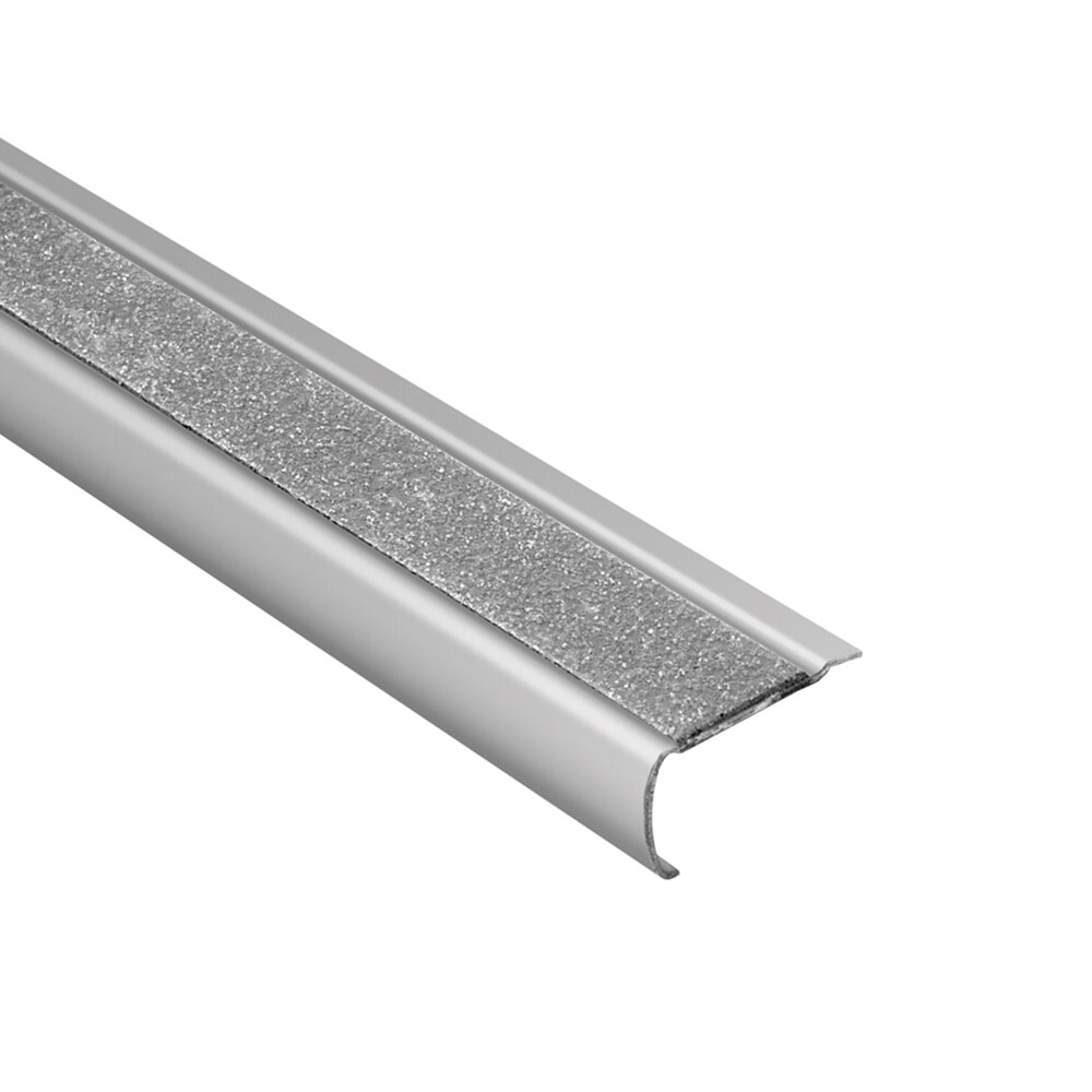Schluter Systems GBEBKT Trep-Gk-B 0.063-in W x 98.5-in L Transparent Steel Stair nose Tile Edge Trim