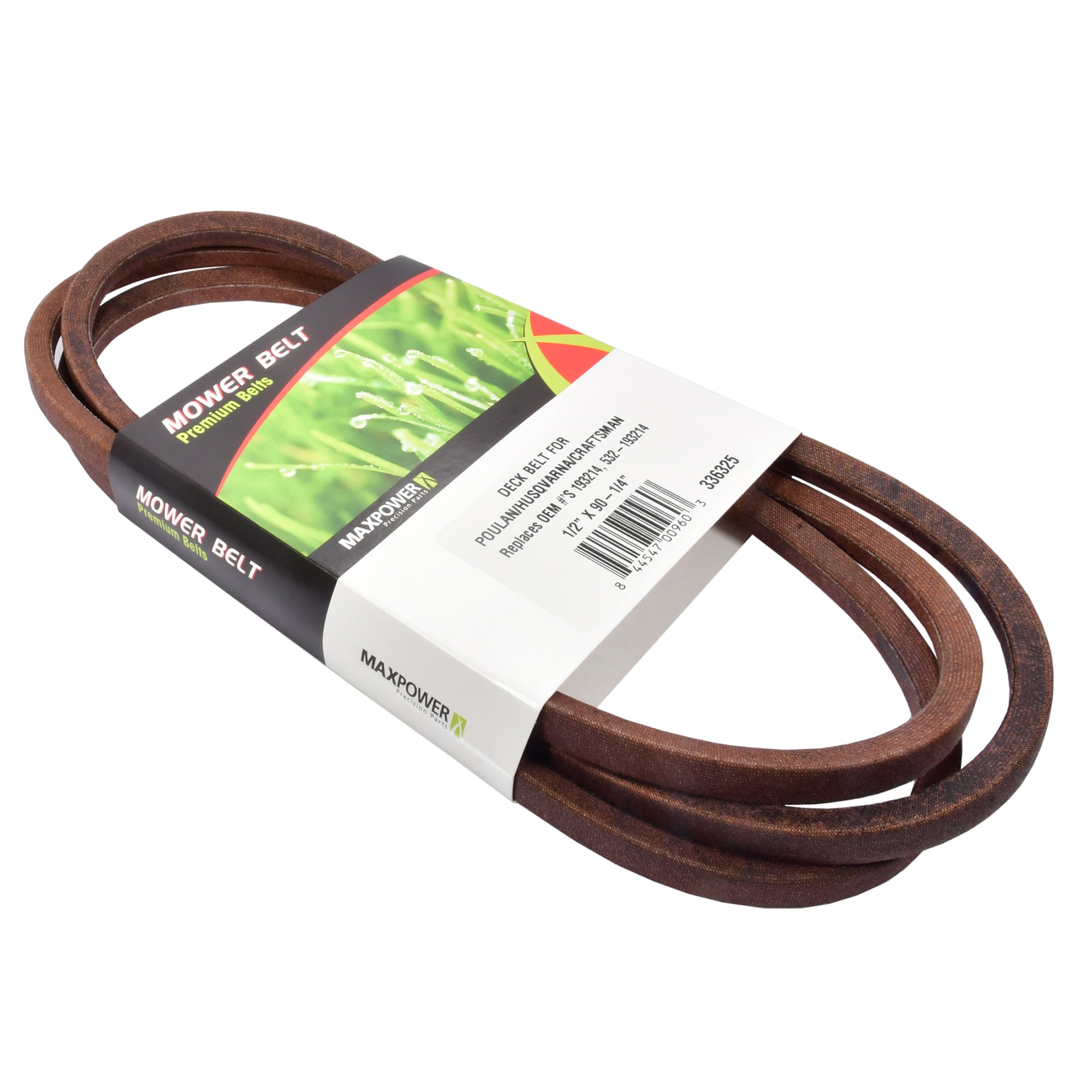 Poulan 38 inch riding best sale mower deck belt size