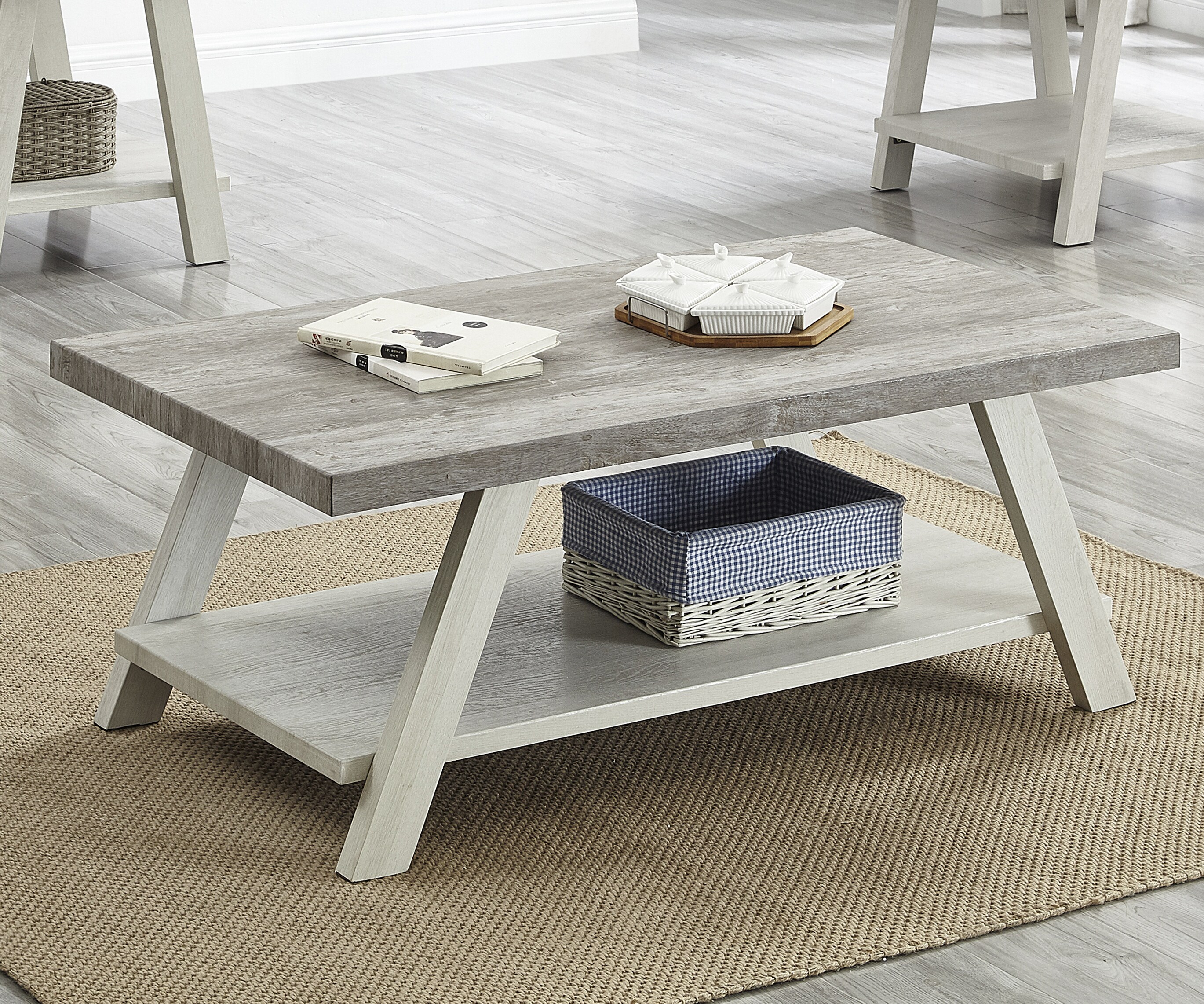 Roundhill Furniture OC3376BG Coffee-Tables - View #3