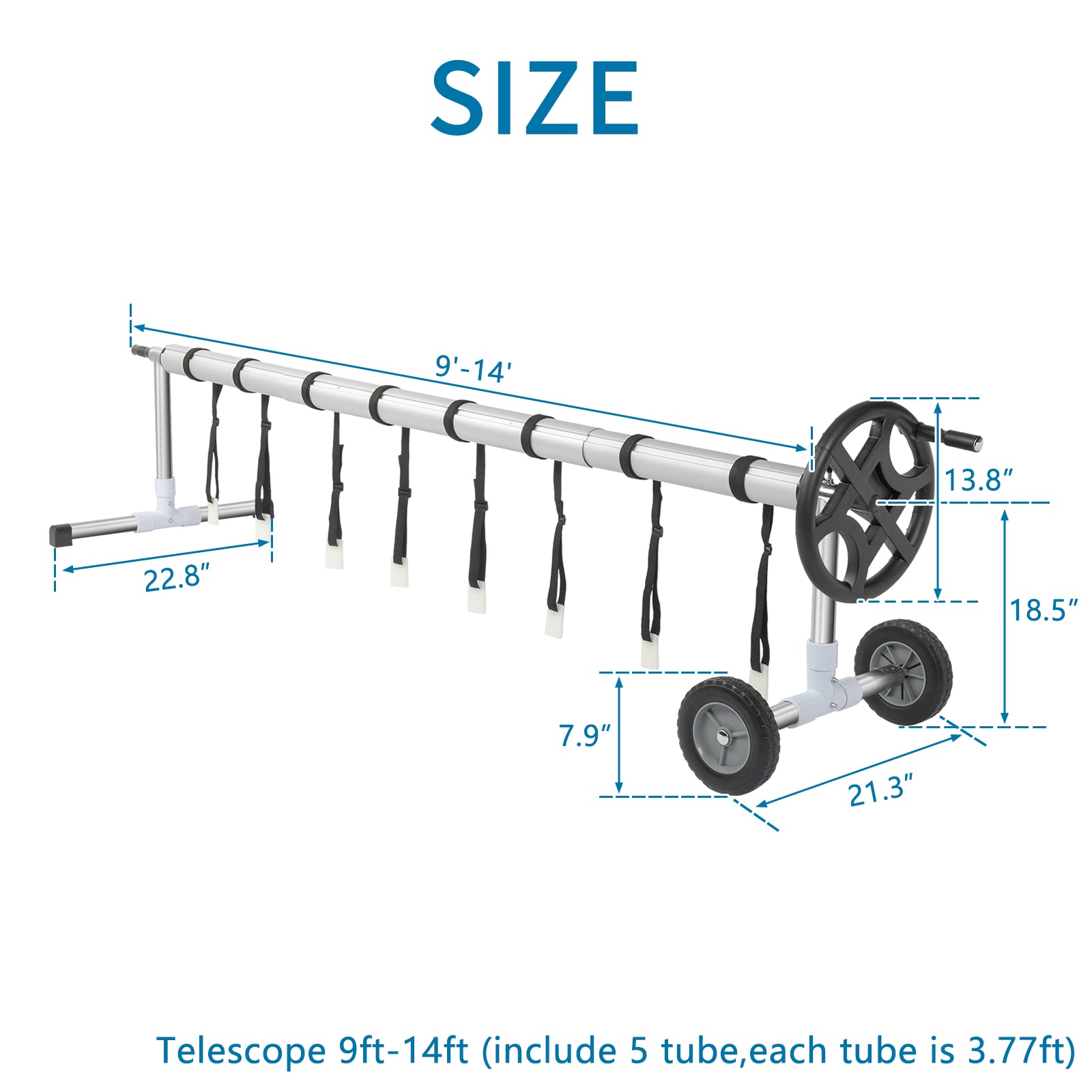 Telescoping Pool Cover Reels at