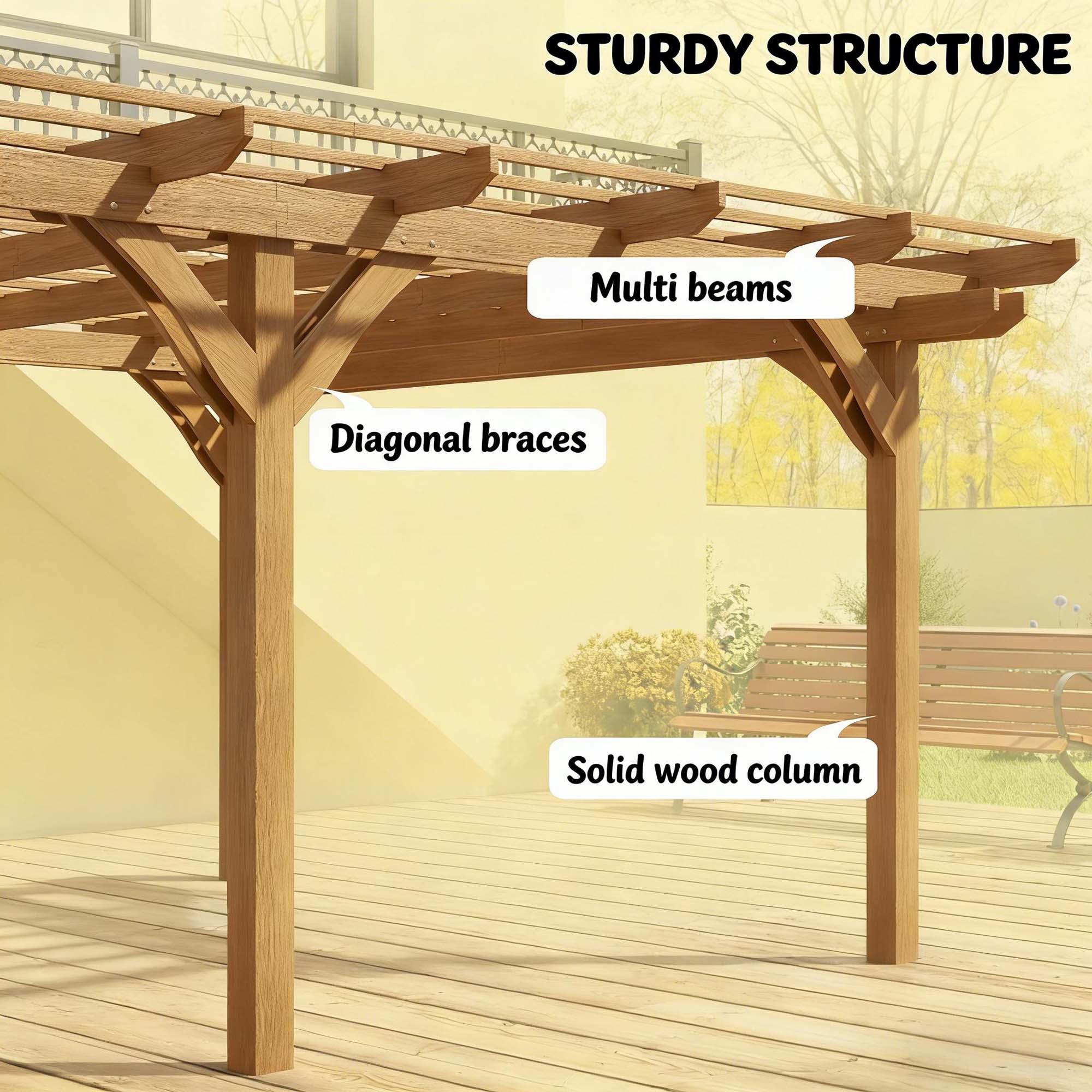Clihome CL-CLL87635 Wood-Resin-Gazebos - View #5