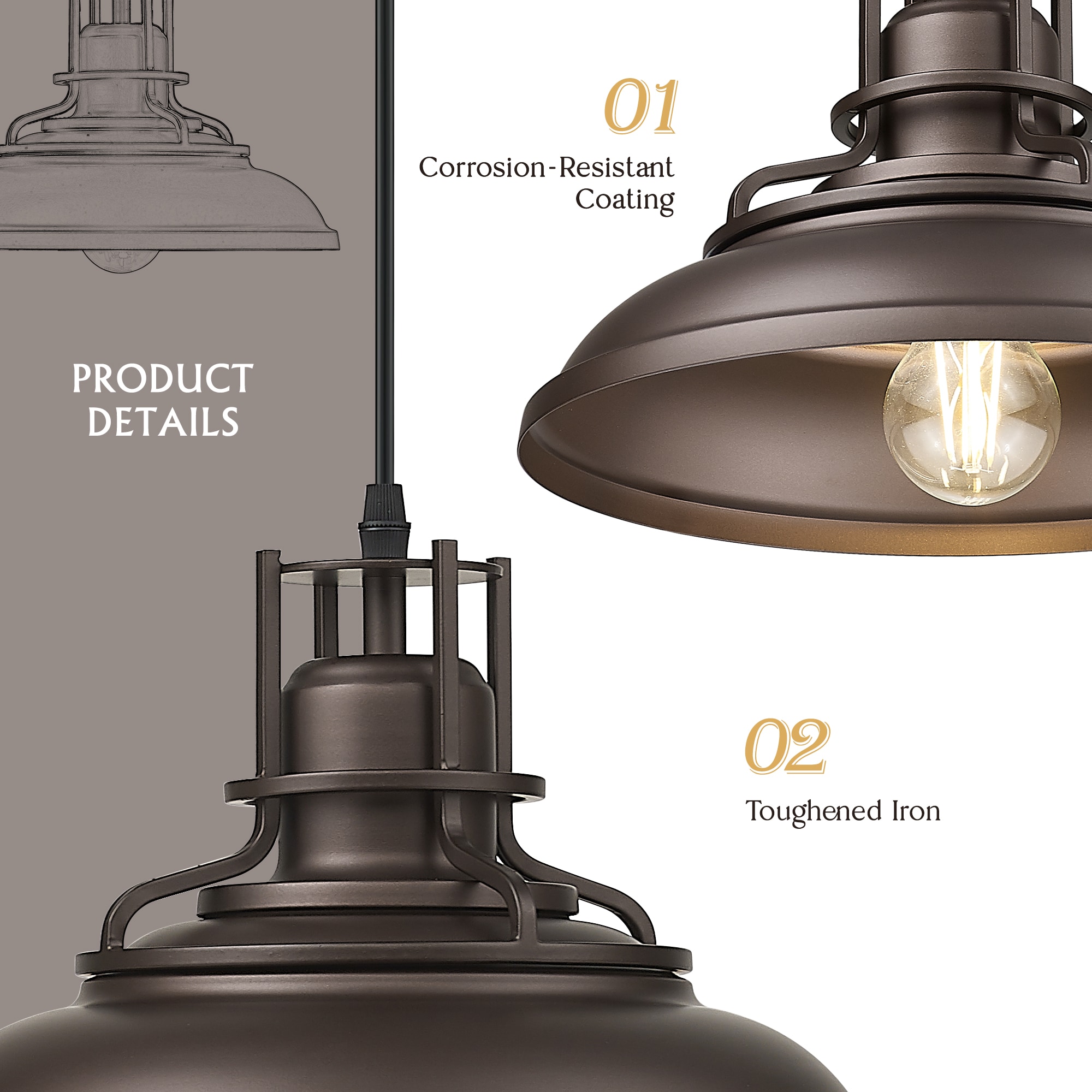 LTMATE LS4FY15-MP ORB Pendant-Lights - View #2
