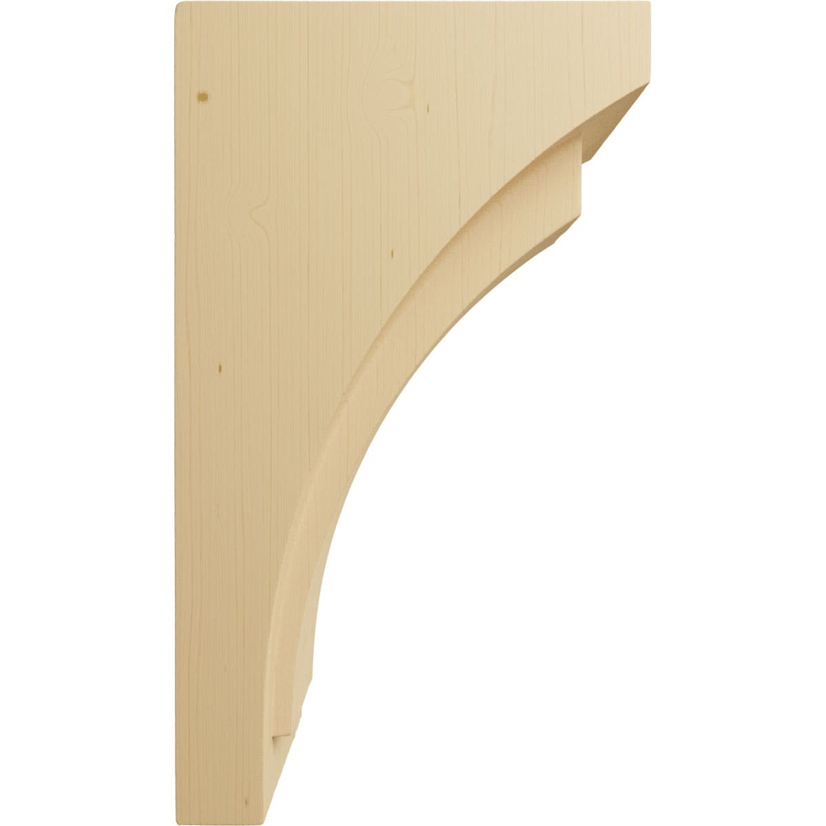 Alder 10" Hand-Carved Wood Corbel Bracket
