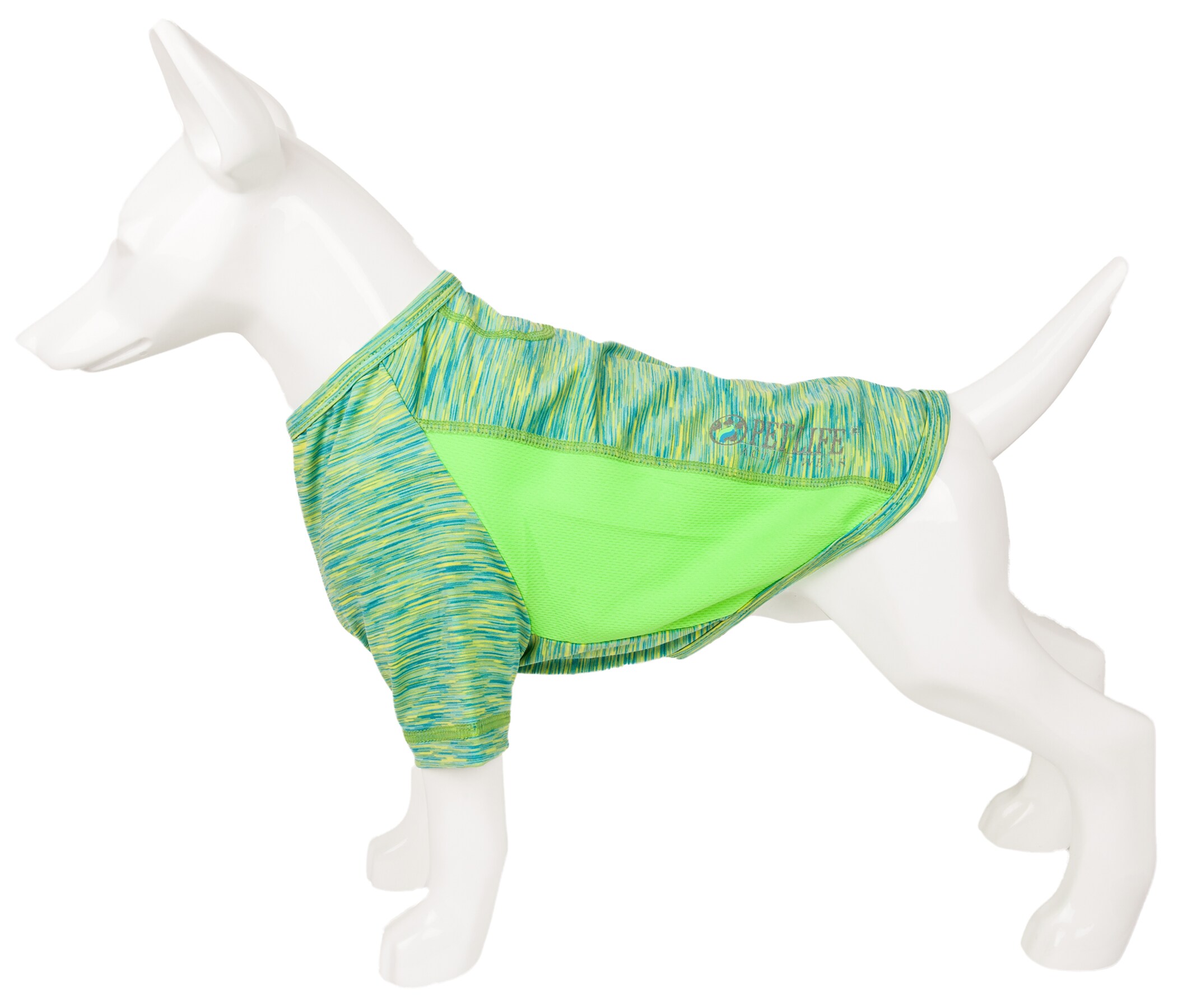 Pet Life Active 'Warf Speed' Heathered Ultra-Stretch Sporty Dog T