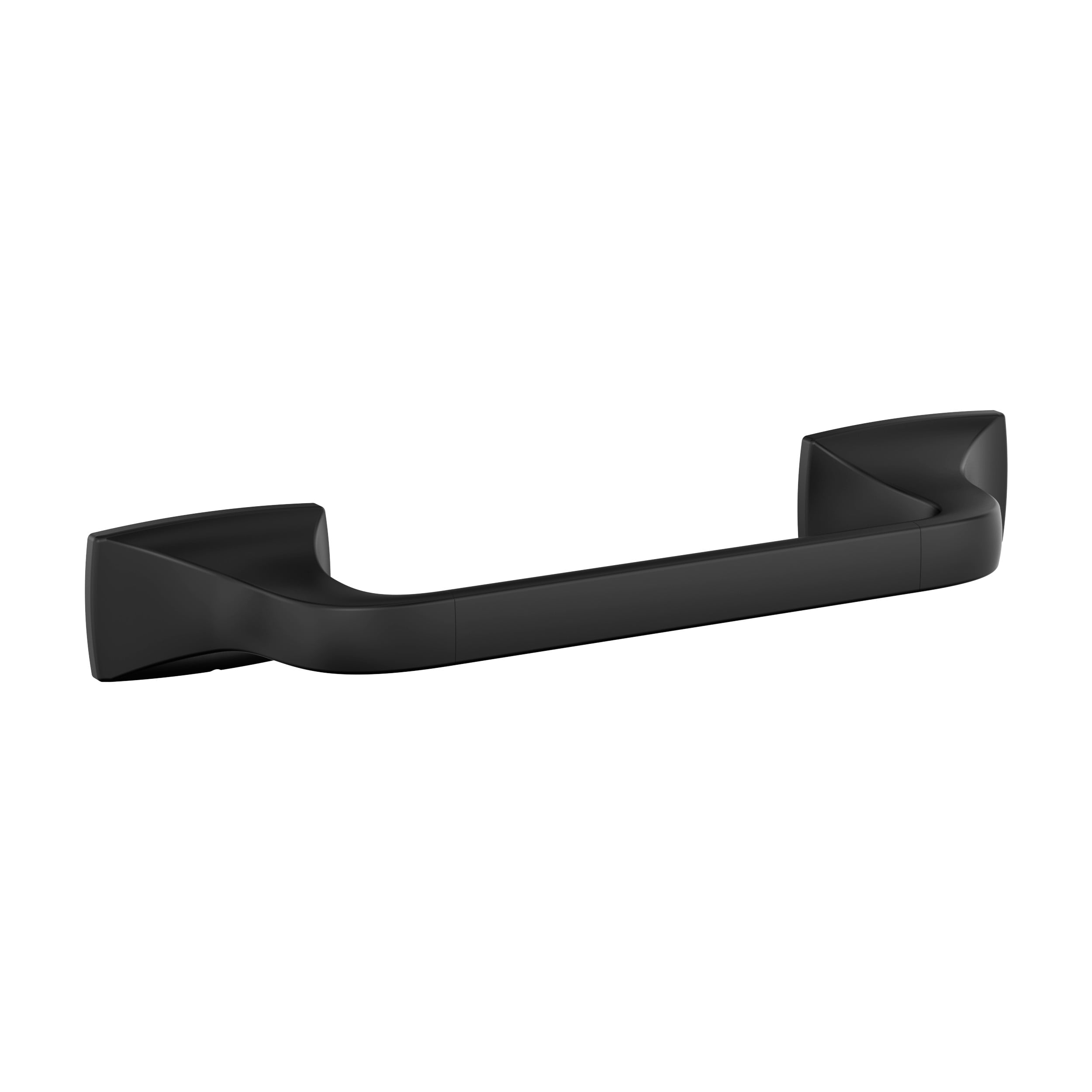 Amerock BH36015MB Highland Ridge 9-in Matte Black Wall mount Single Towel Bar