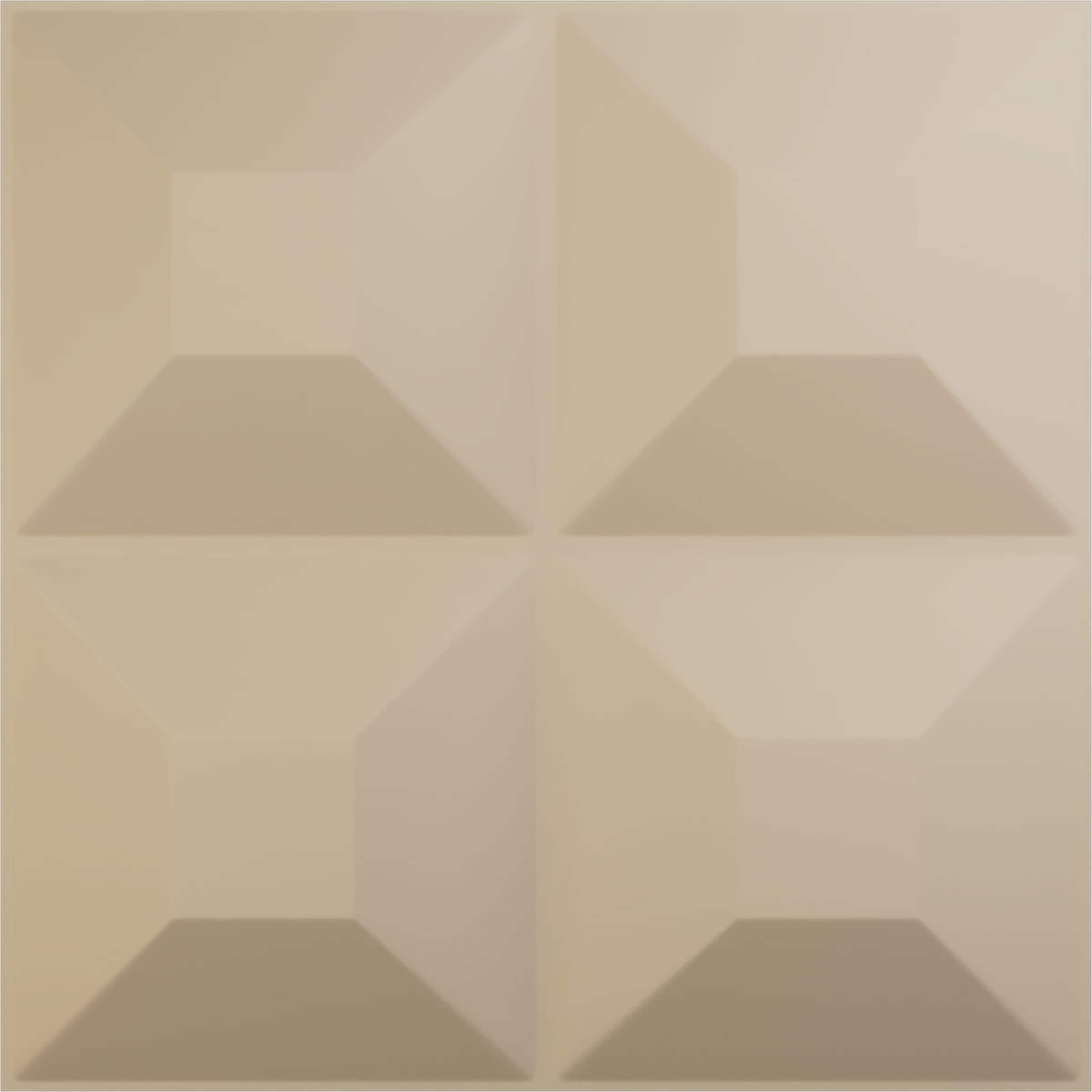 Ekena Millwork WP20X20FOGBE-CASE-12 19-5/8-in x 19-5/8-in Embossed Paintable/Stainable Brown/Tan PVC Wall Panel ( 12 -Pack, Covers 32.04-sq ft )