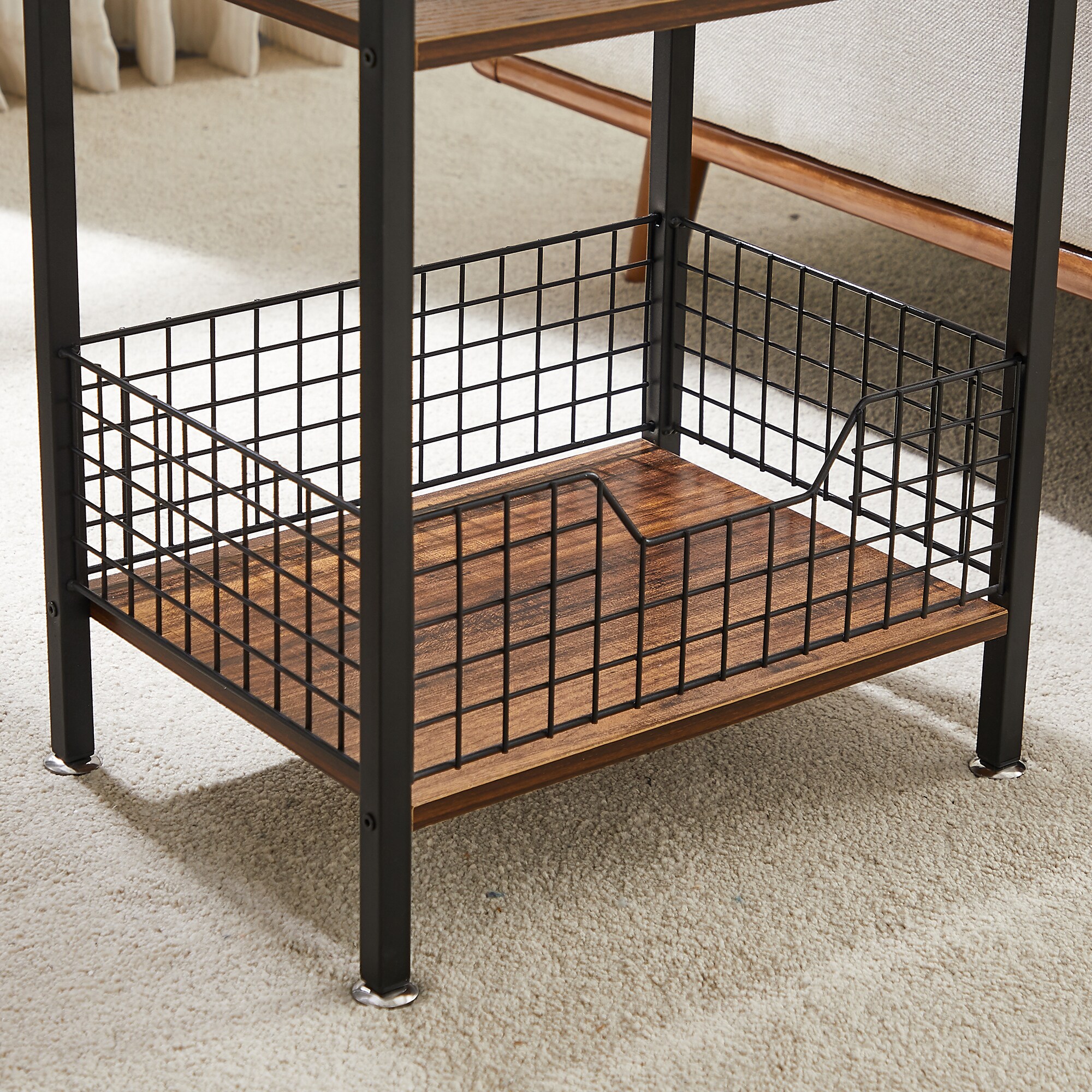 Vecelo LOE-MX-TNS04-BRN-A2 nightstands - View #8