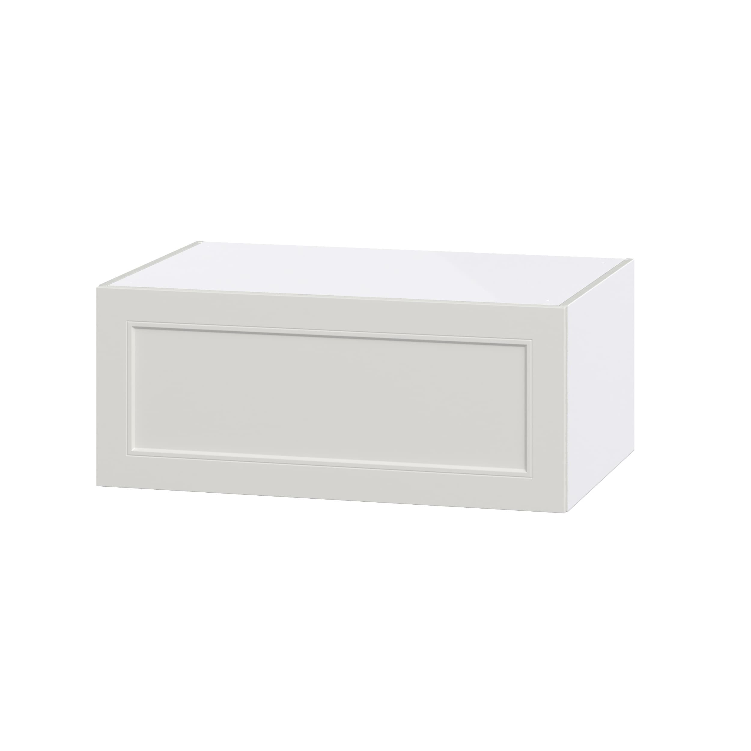 Hugo&Borg Belcourt 36-in W x 15-in H x 24-in D Gray Painted Wall Fully Assembled Cabinet (Recessed Panel Shaker Door Style)
