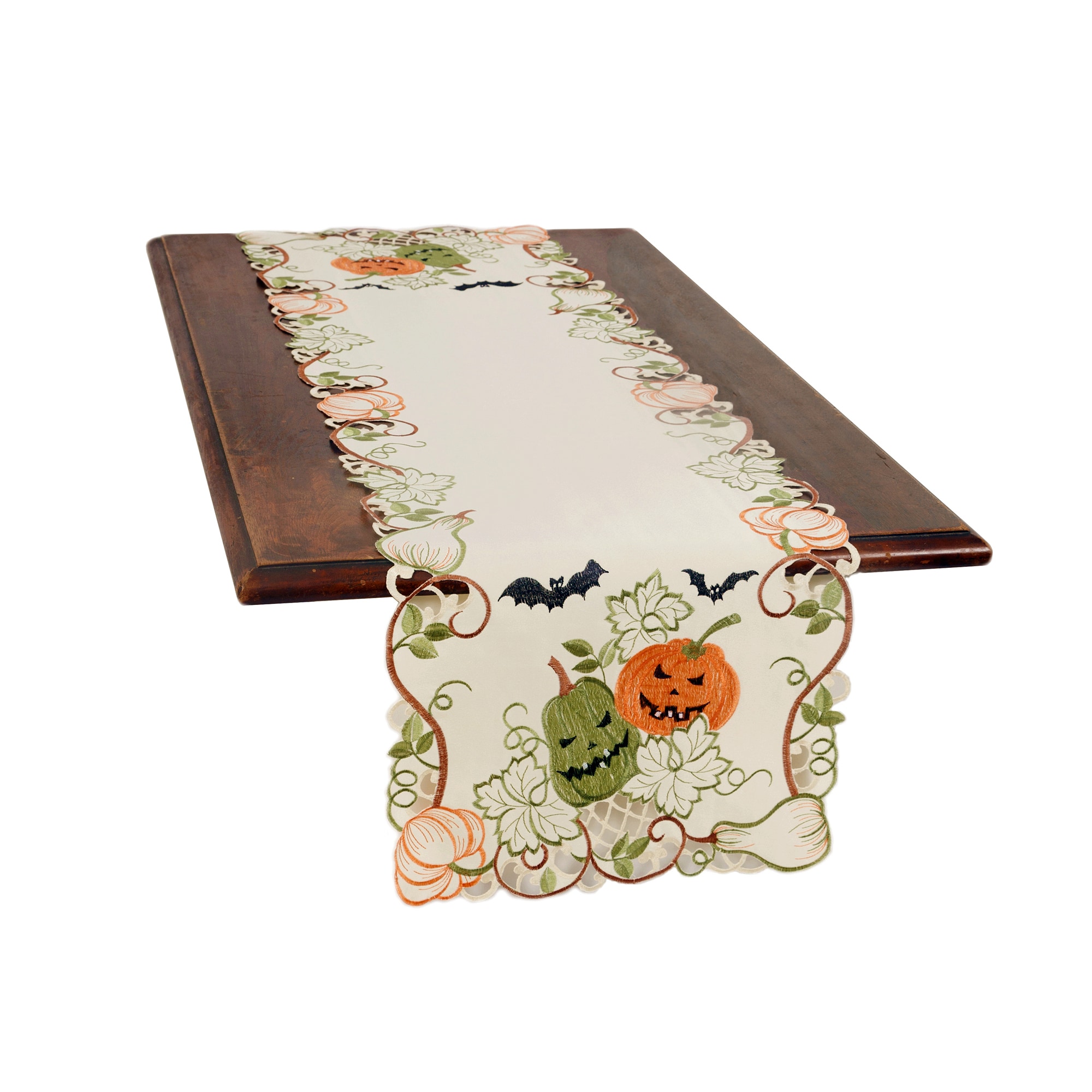 XIA Home Fashions XD188091554 54-Inches Tabletop Jack-o-lantern Table runner