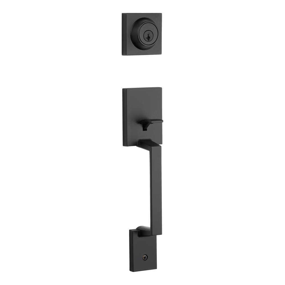 Kwikset 687AMDLIP-514S Iron Black Single-Cylinder Deadbolt Entry Door Exterior Handle Smartkey