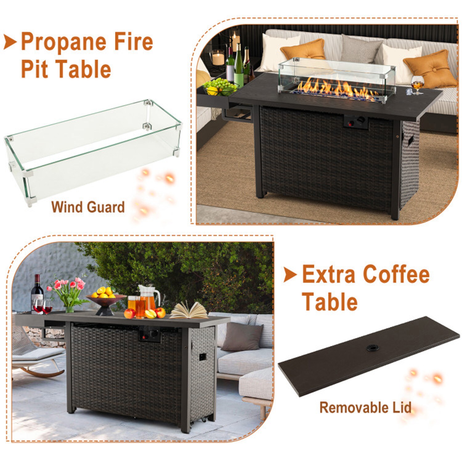 Dimakai DK-NP11327CF Outdoor-Gas-Firepits - View #5