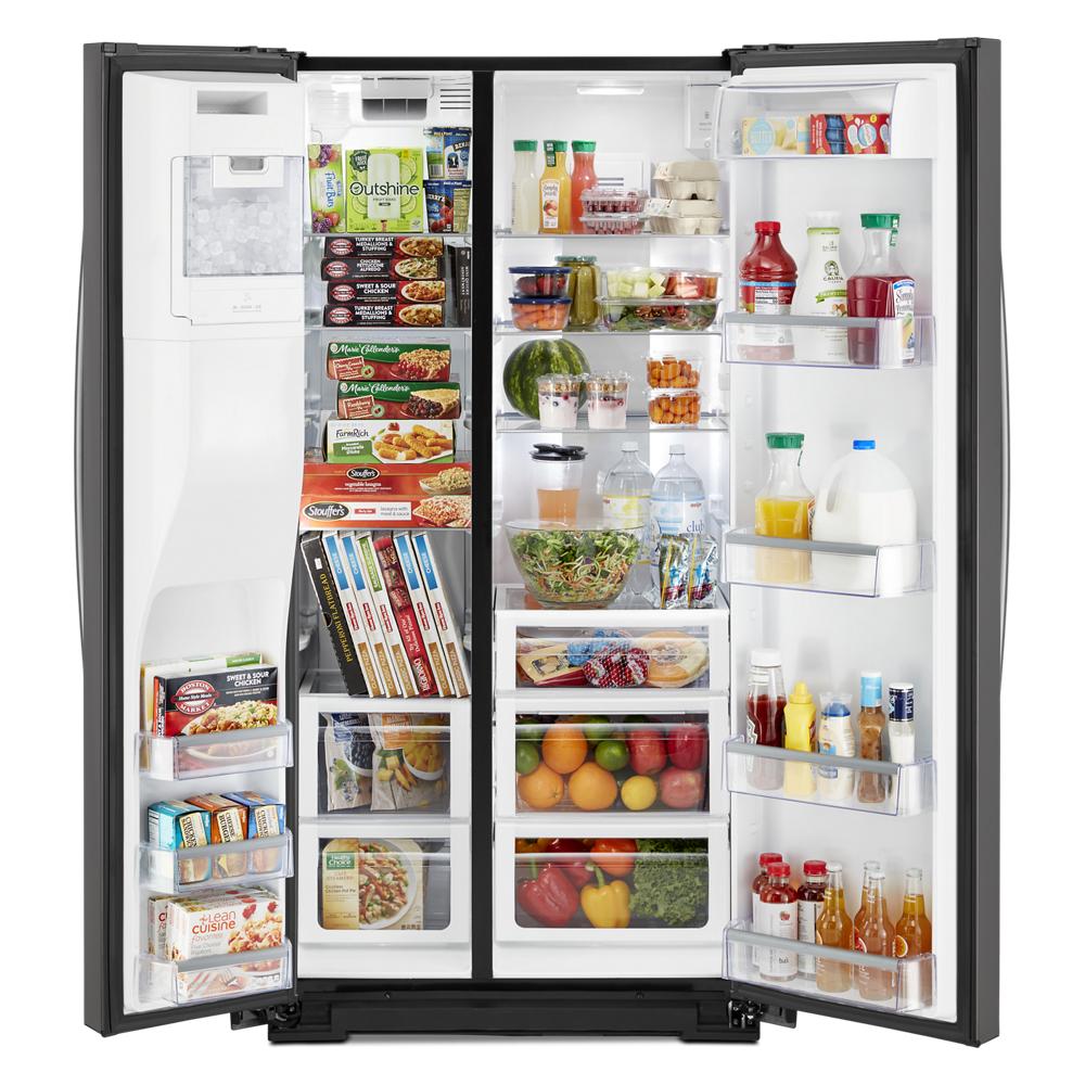 Whirlpool 22.6-cu ft Counter-depth Side-by-Side Refrigerator with Ice ...
