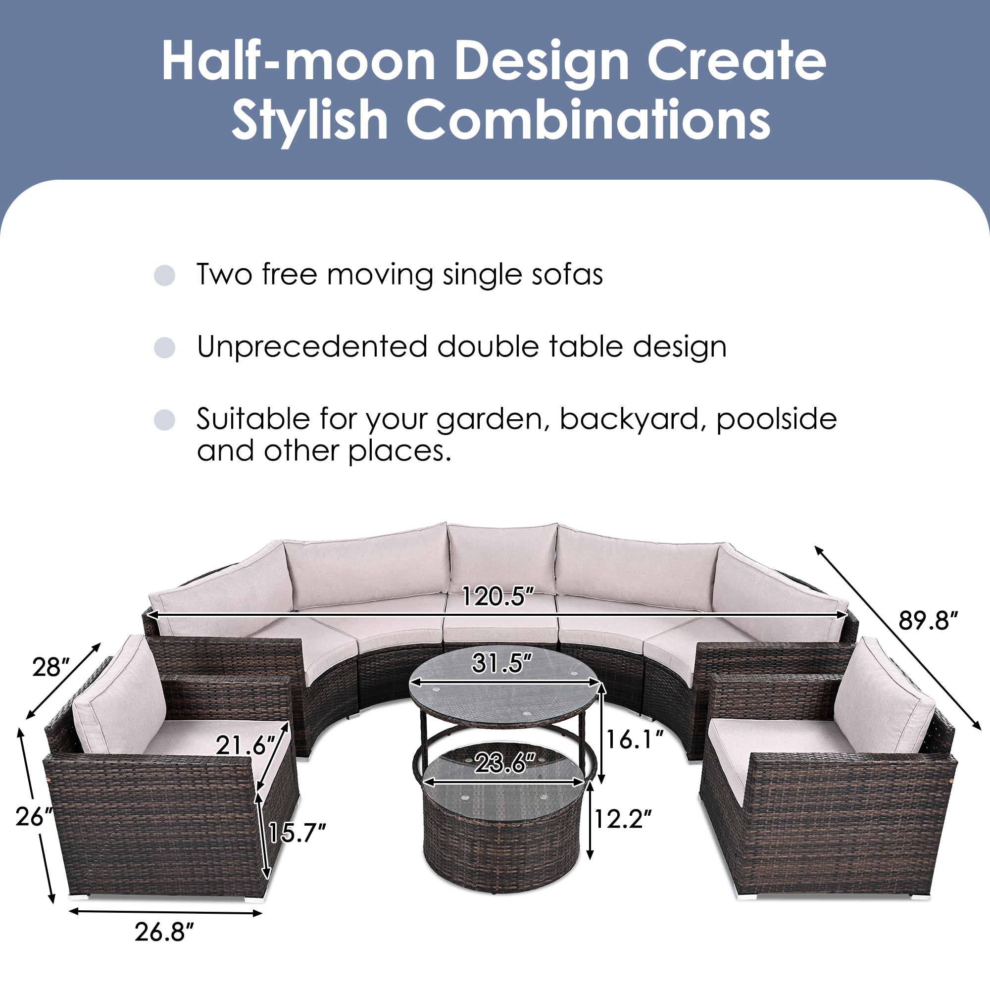 Bybafun YA3800150 Patio-Sofas-Daybeds - View #12