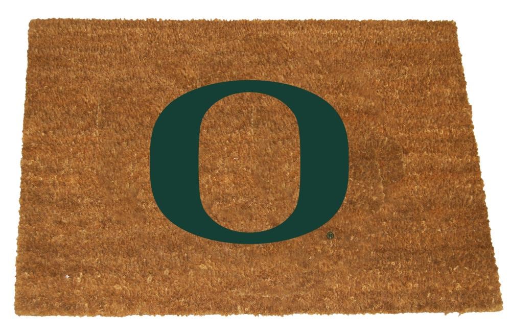 The Memory Company COL-ORE-1689 Oregon Ducks 29.5-in x 19.5-in Team Color Coir Non-Slip Grip Outdoor Decorative Sports Door Mat