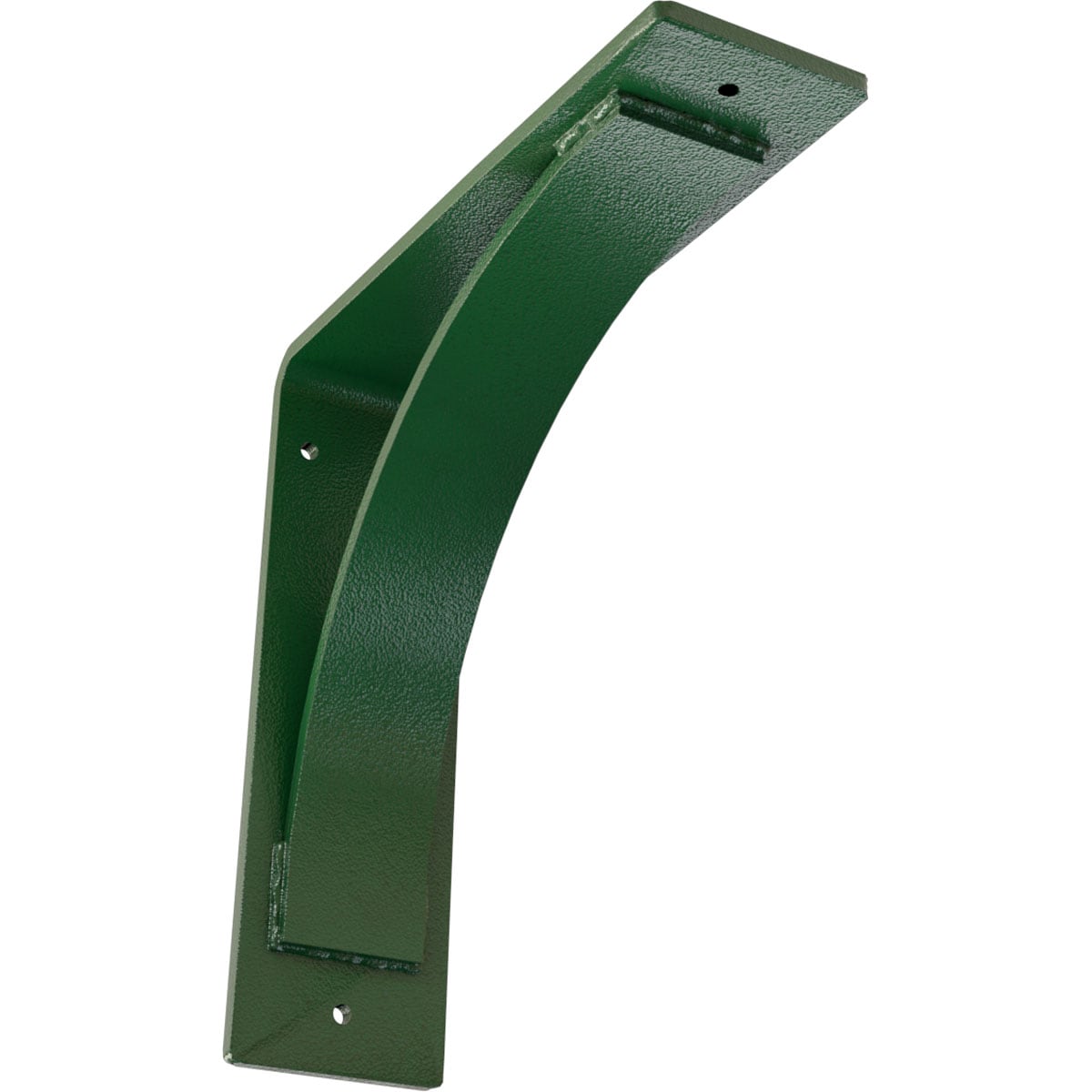 Ekena Millwork BKTM03X10X10MOHDG Morris Morris 10-in x 3-in x 10-in Green Steel Mounting bracket