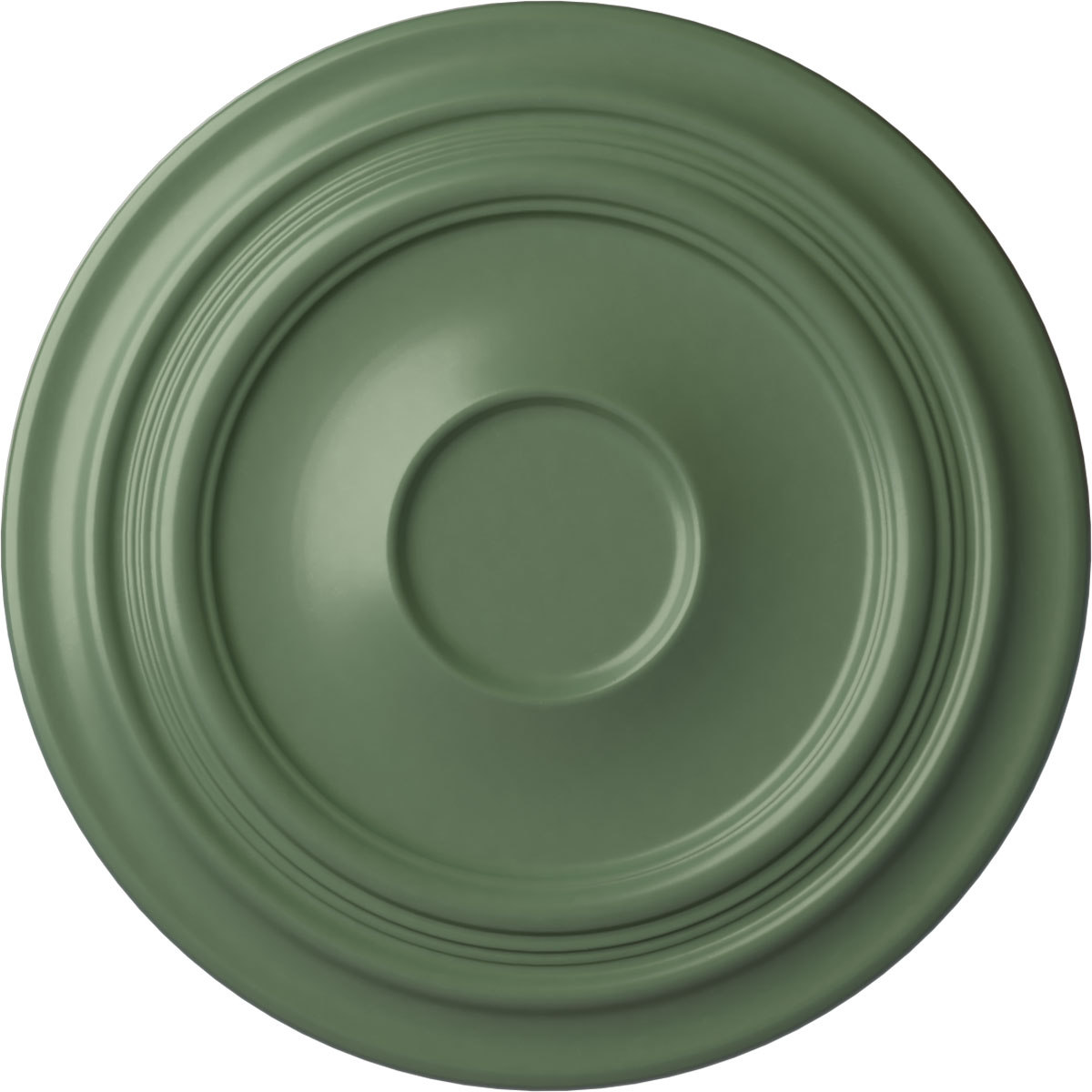 Ekena Millwork CM24TRAGF Traditional 24.375-in W x 24.375-in L Painted Athenian Green Polyurethane Whole Ceiling Medallion