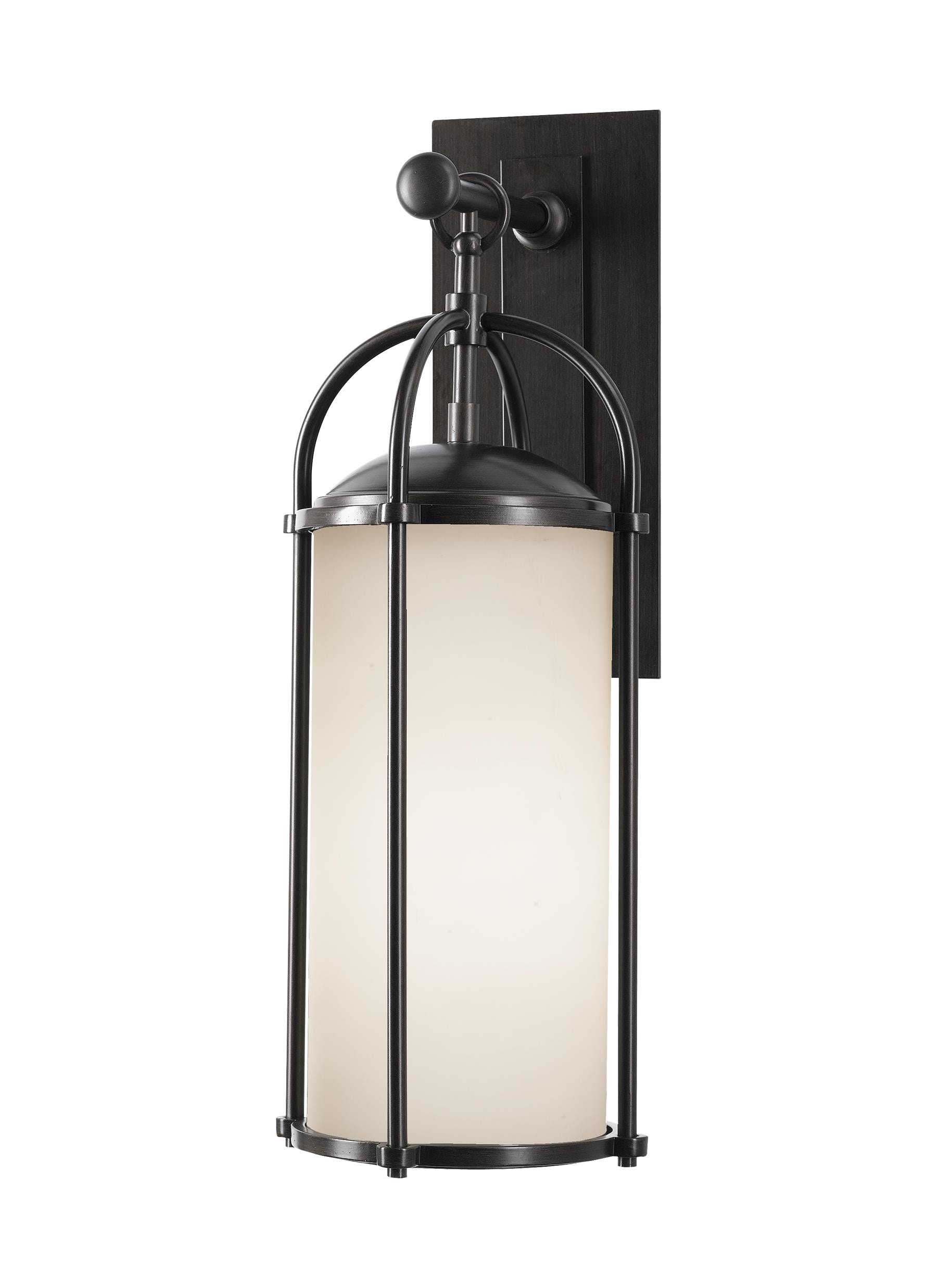 Generation Lighting OL7601ES Dakota 1 -Light 20.63-in H Black Hardwired Outdoor Wall Light
