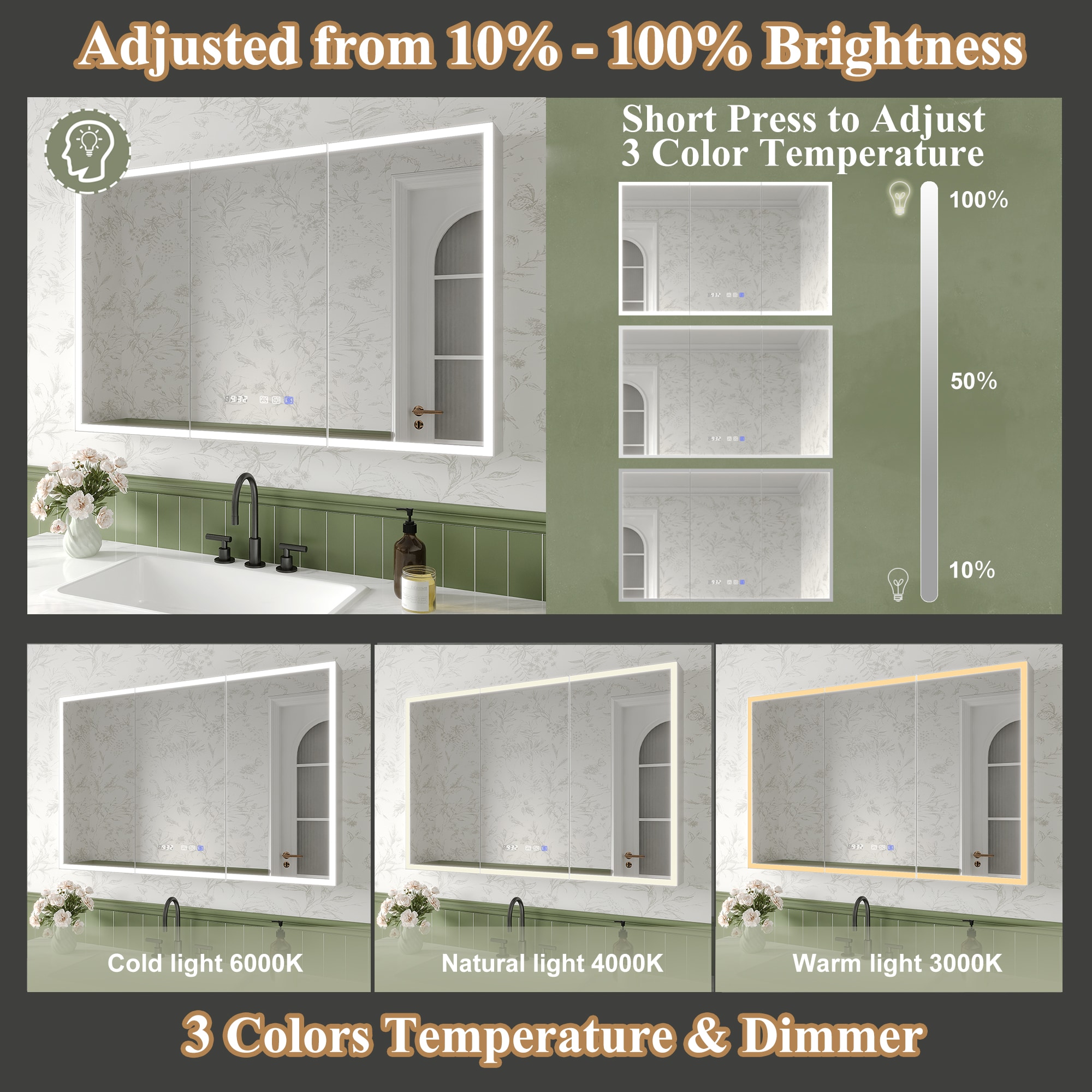 ExBrite DIBC3030LDR Bathroom-Medicine-Cabinets - View #6
