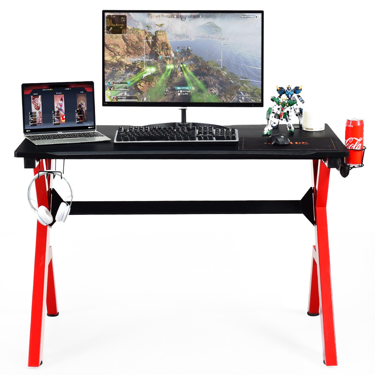 Goplus 29.5-in Black Modern/Contemporary Gaming Desk in the Desks