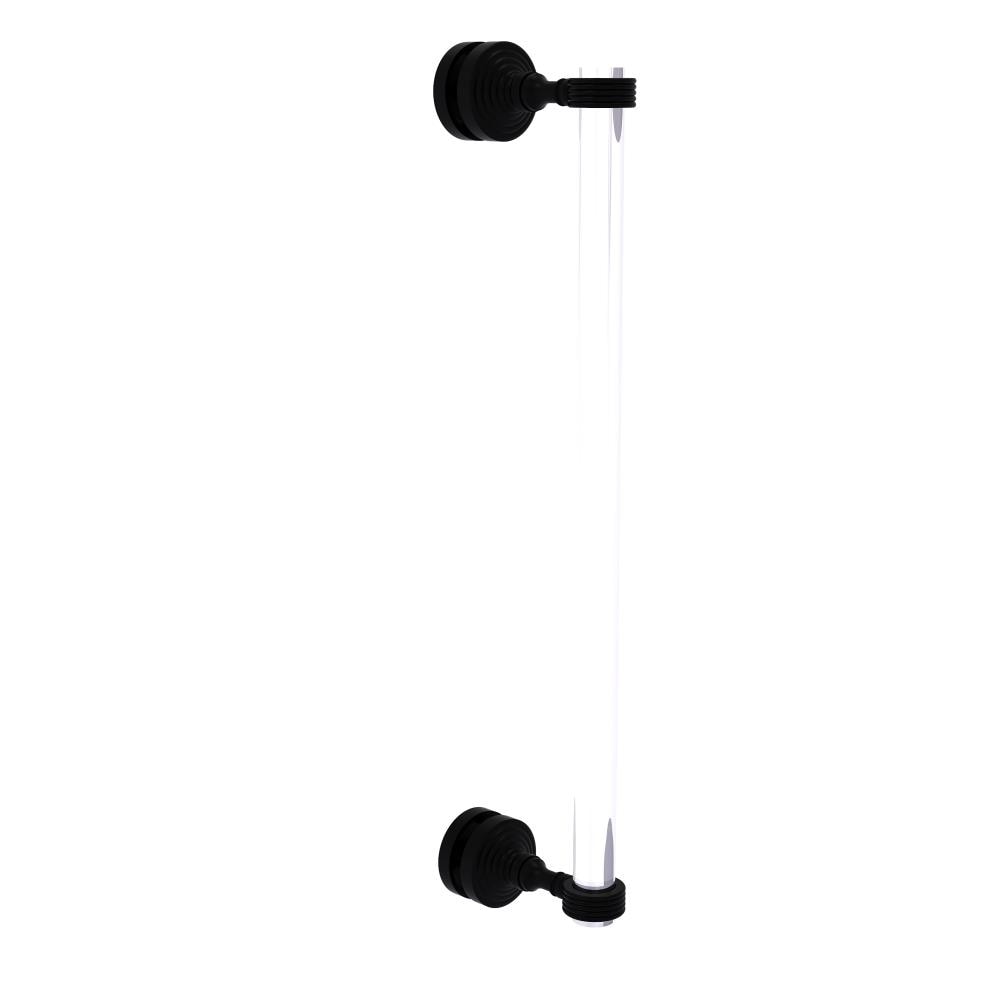 Allied Brass PG-407G-18SM-BKM Matte black 18-Inches Hinged shower door Handle