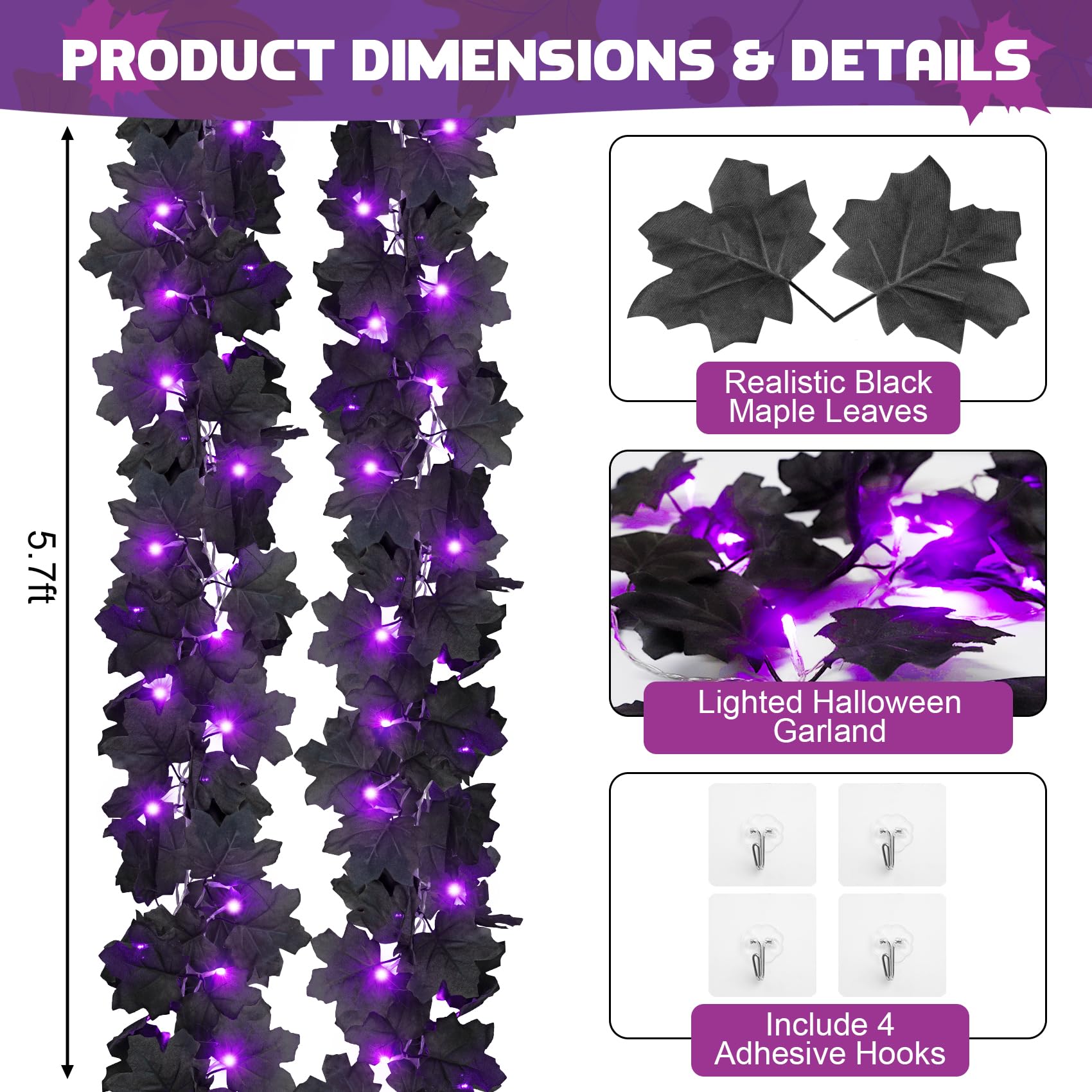 WZK 253111047598 Artificial-Halloween-Wreaths - View #2