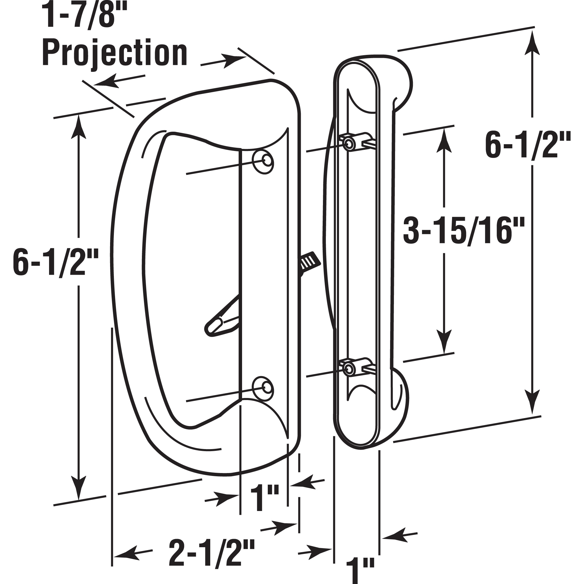 Prime-Line C 1176 Sliding-Patio-Door-Handles - View #4