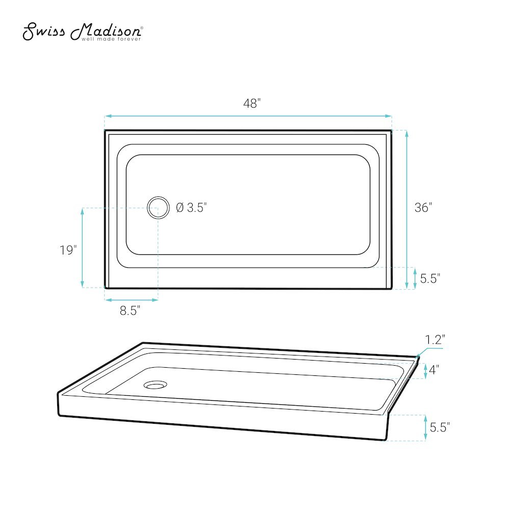 Swiss Madison SM-5-SB508E Shower-Parts - View #6