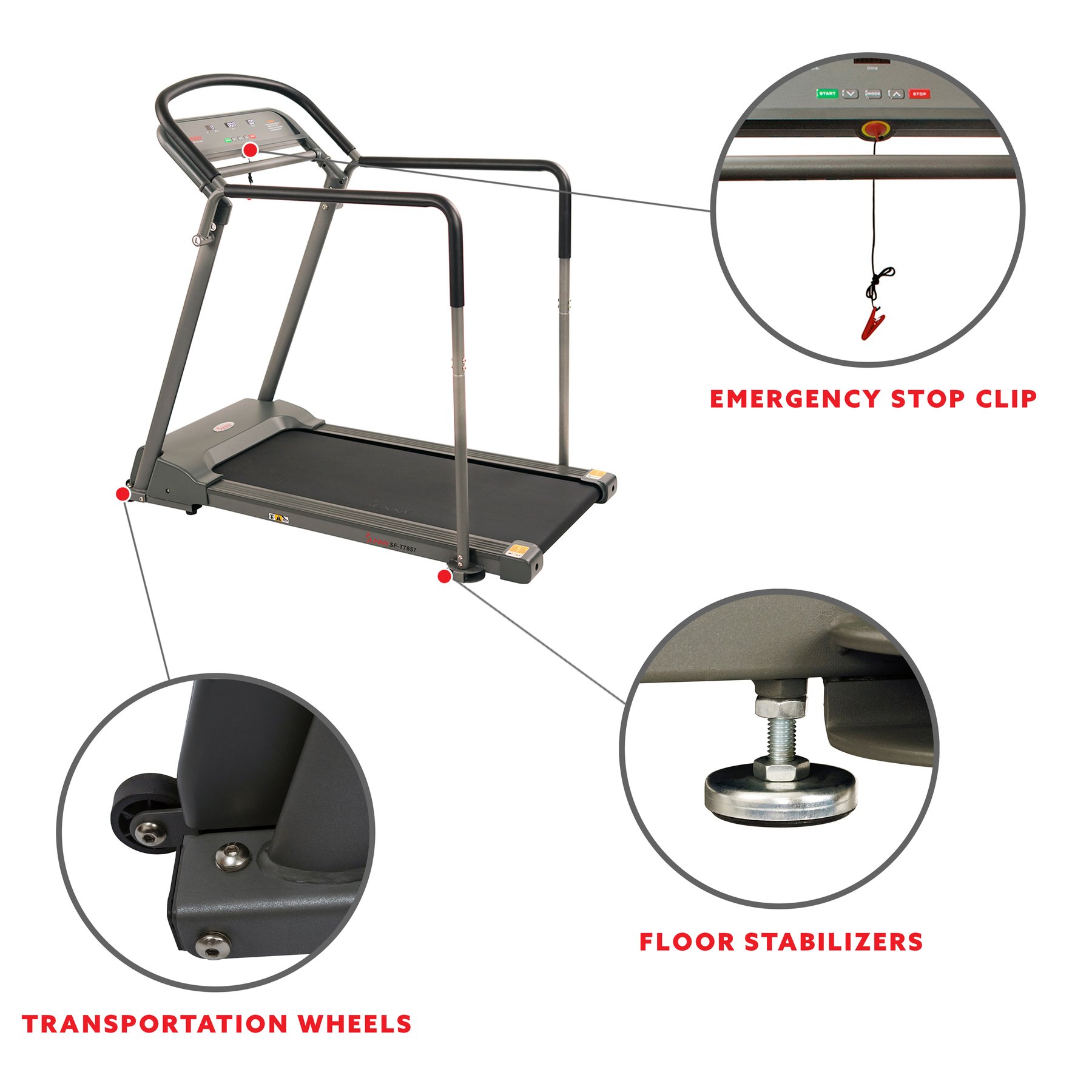 Sunny Health & Fitness SF-T7857 treadmills - View #4