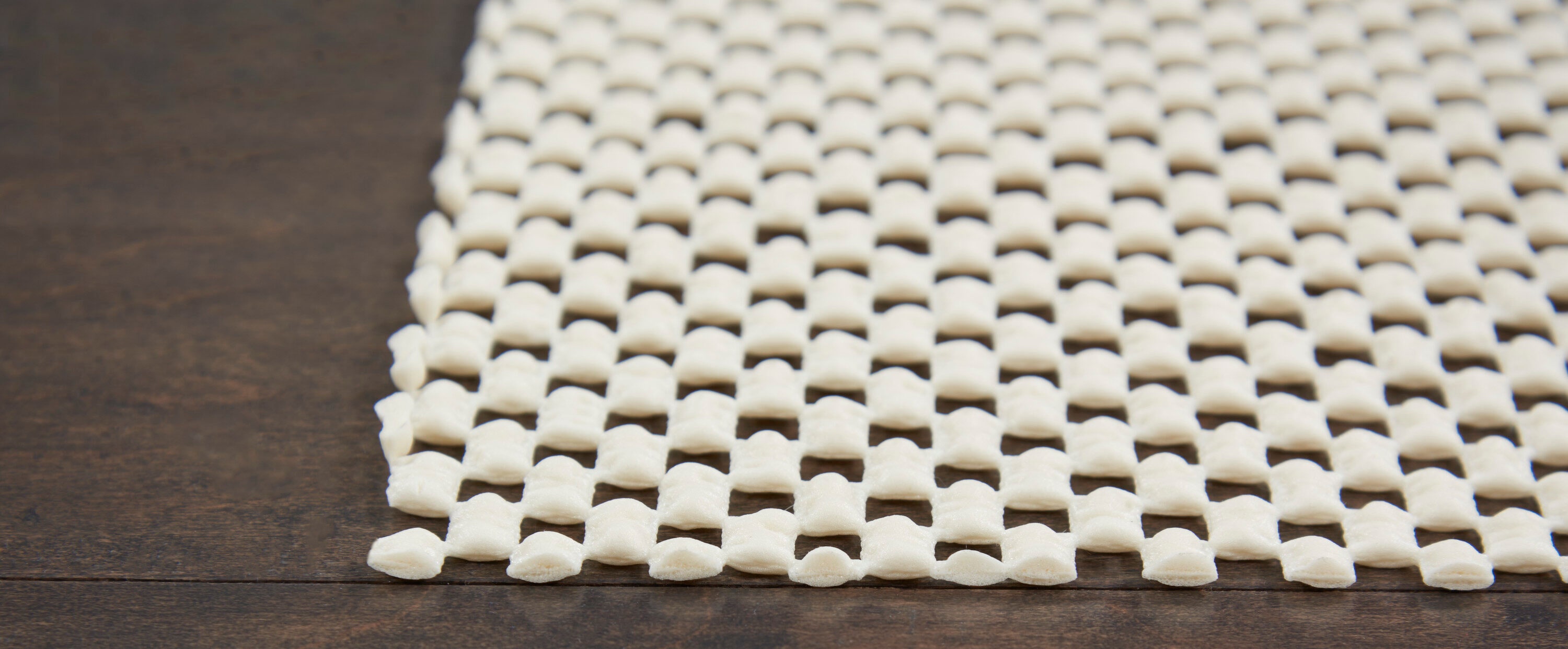 Ivory Grid-Loc Non-Slip Rug Pad for Hard Surfaces, 5'8" x 8'8"