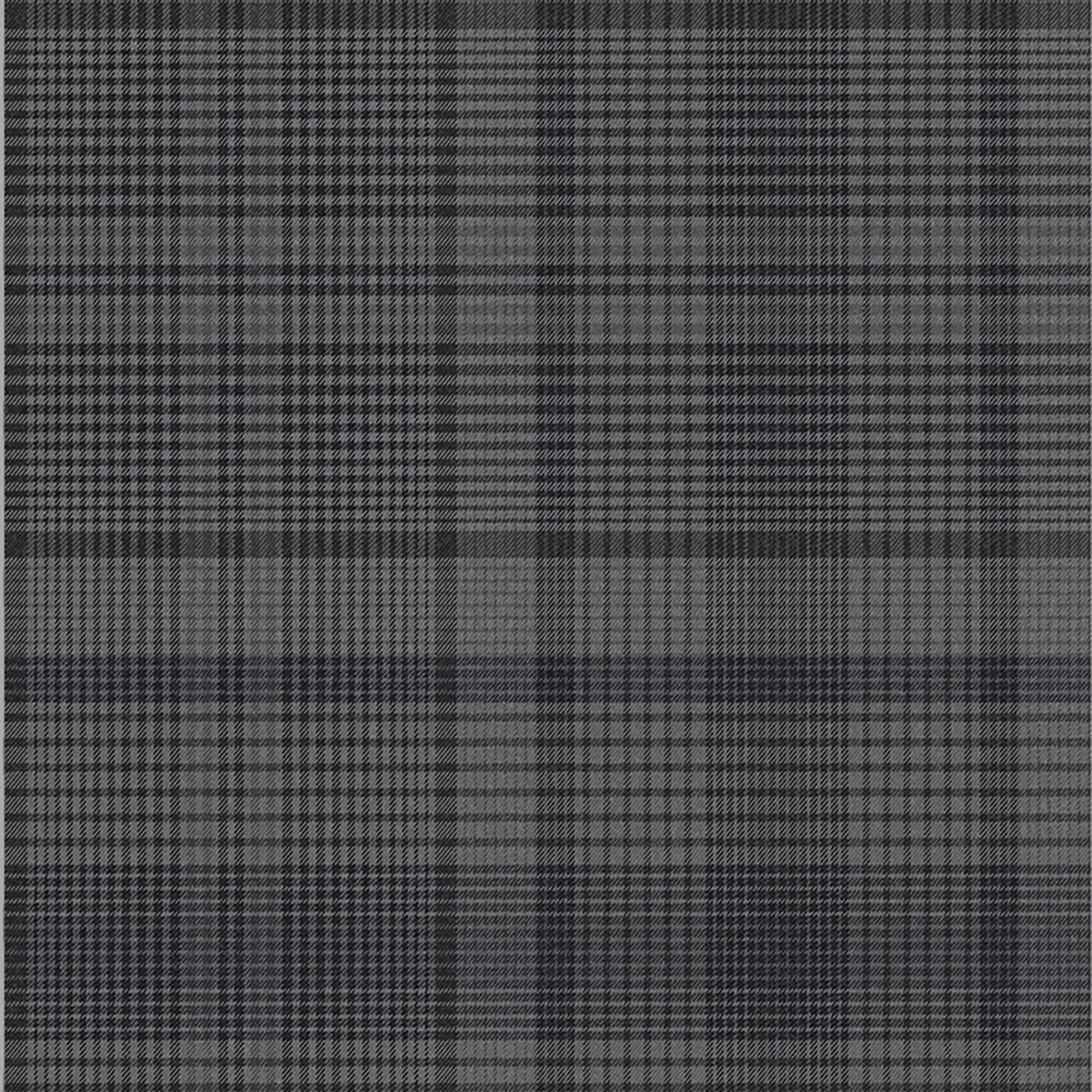 Heritage Charcoal Grey and Black Plaid Wallpaper Roll