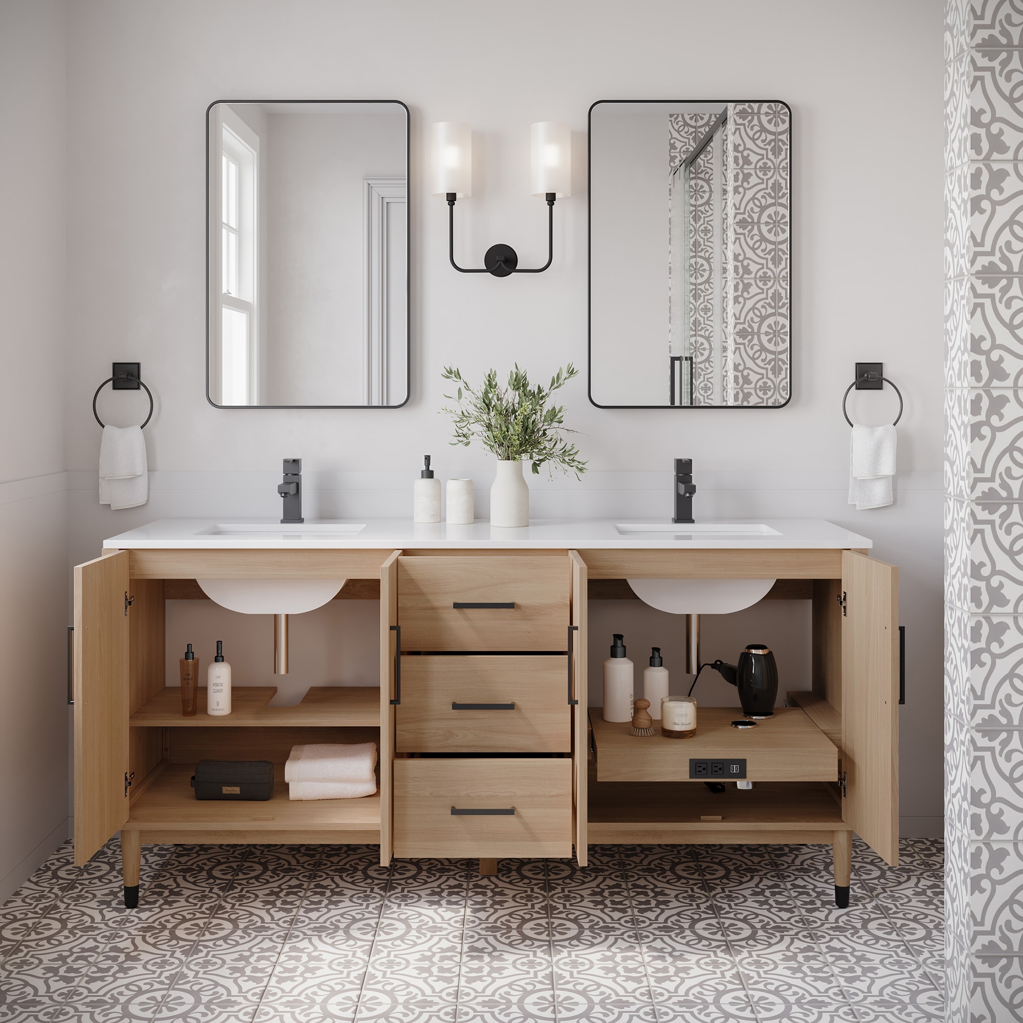 Fresca FCB4472SOAK-CWH-U Bath-Vanity-Combo - View #2