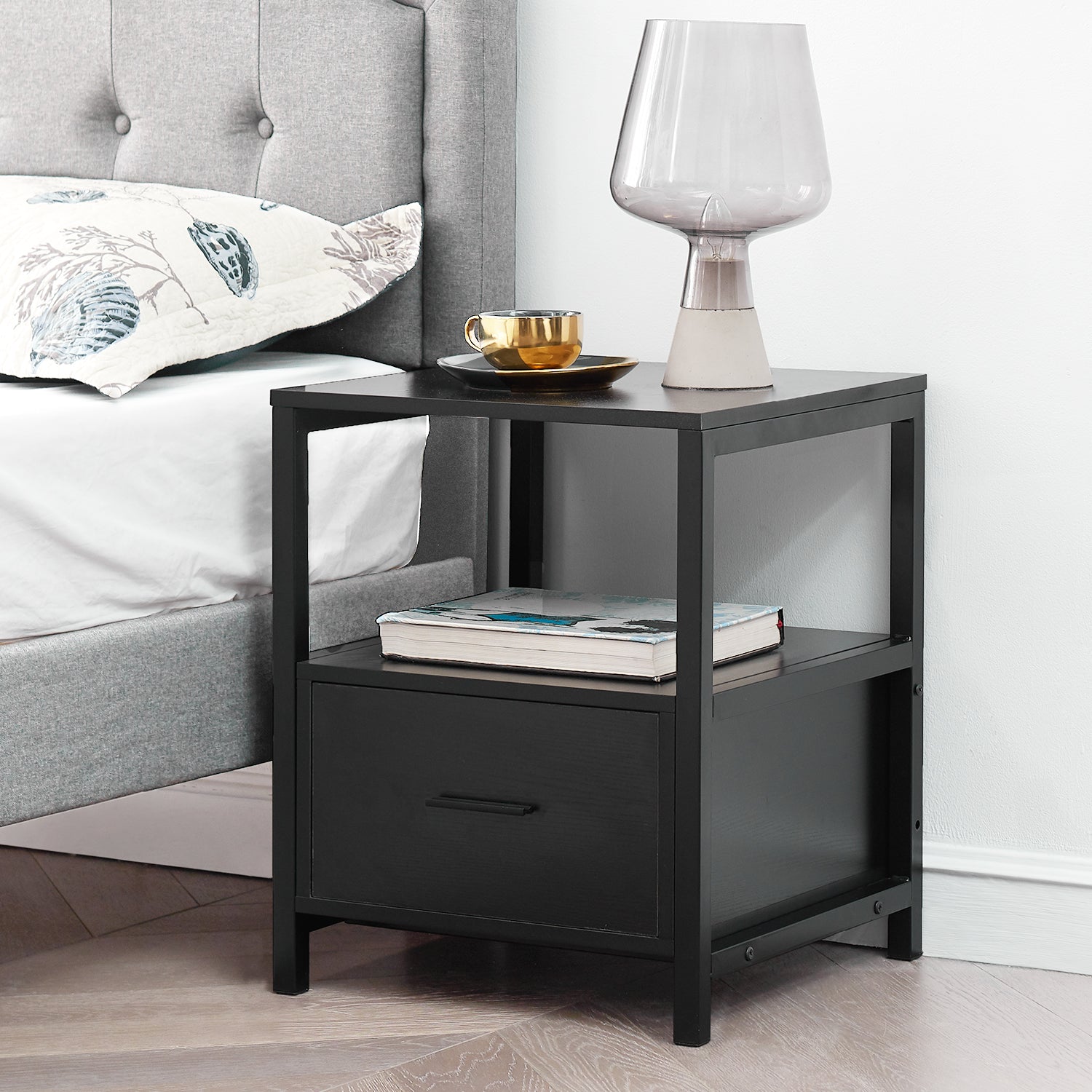 Vecelo LOE-DX-T05-BLACK-A2 nightstands - View #2