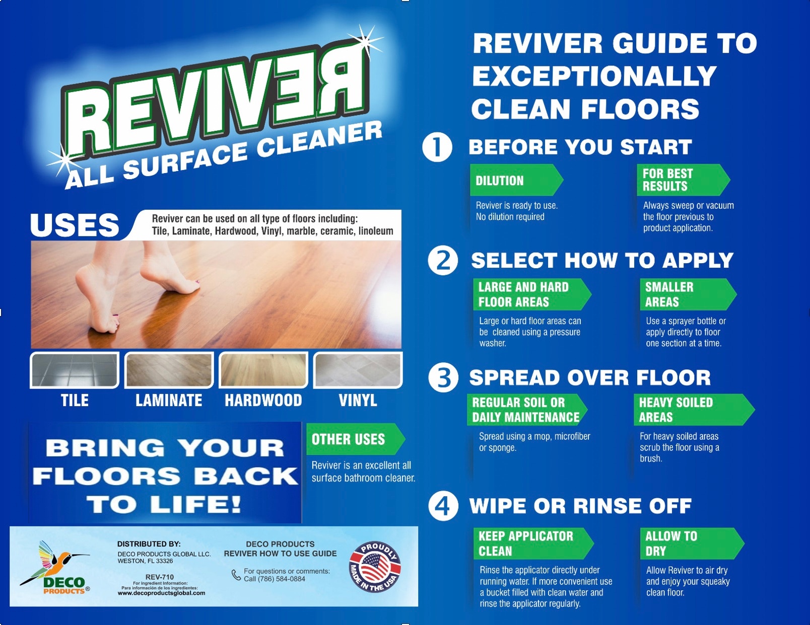 Deco Products 2P-REV-710 Floor-Cleaners - View #9