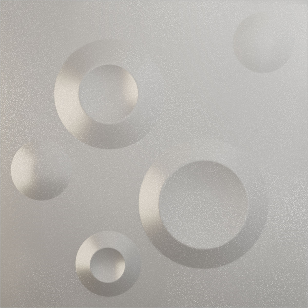 Ekena Millwork WP12X12COASV 11-7/8-in x 11-7/8-in Embossed Textured Metallic Silver PVC Wall Panel