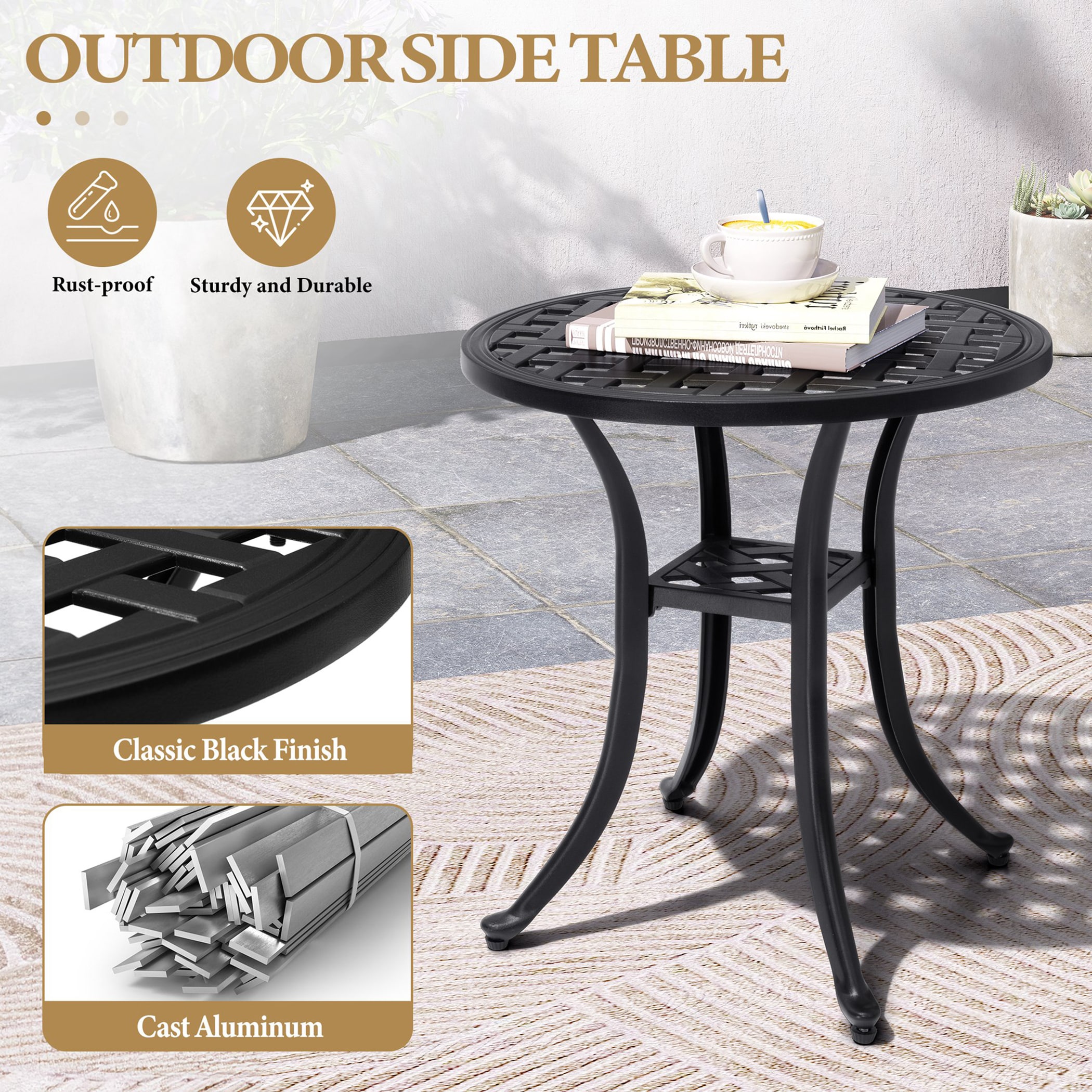 Crestlive Products CL-TB043BLK Patio-Tables - View #4