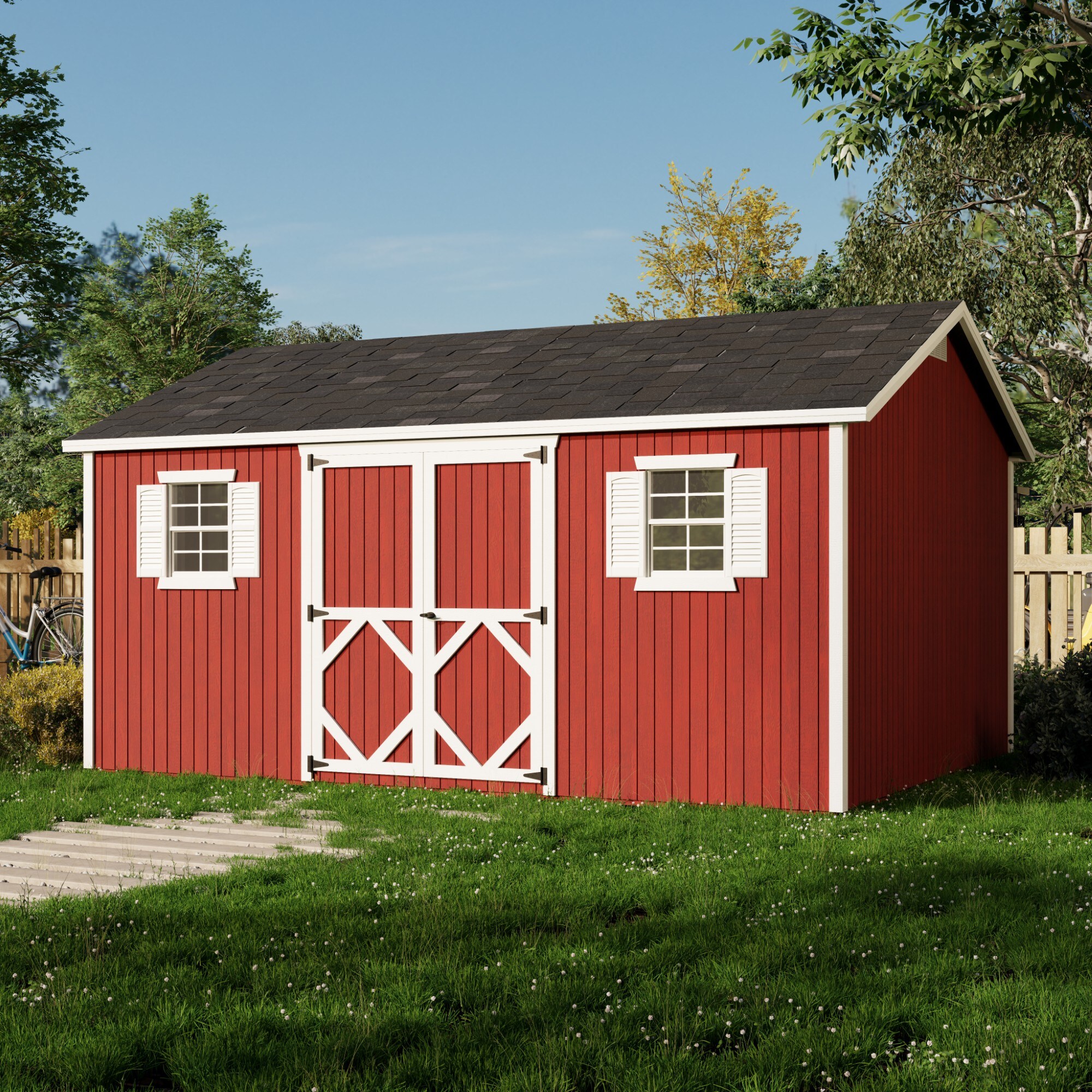 Little Cottage Co 12X16 CWS-PC-FK Wood-Storage-Buildings - View #2