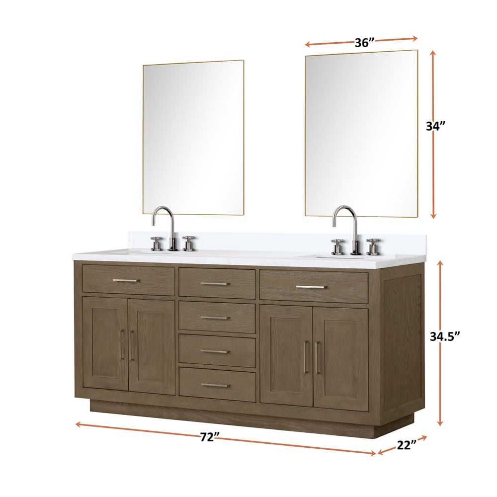 Lexora LVGI72DR201 Bath-Vanity-Combo - View #6