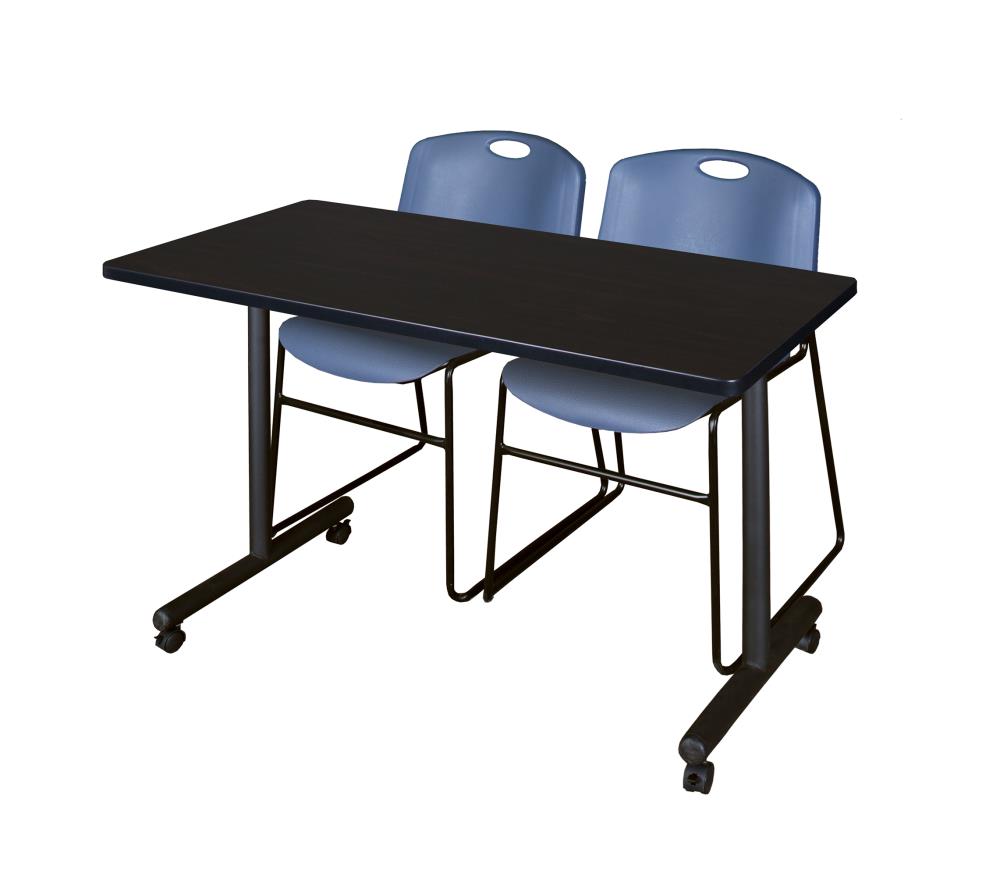 Regency MKTRCC4824MW44BE Training Brown 4-Person Training Table (48-in W x 29-in H)