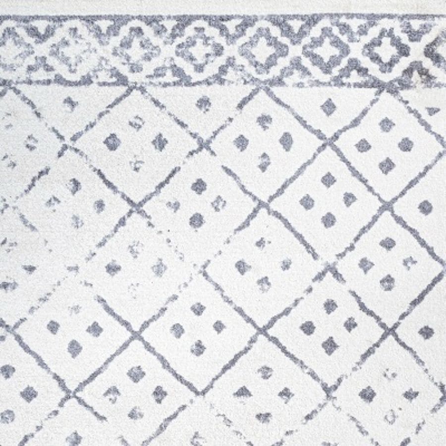 Juba 8' x 10' Gray Diamond Synthetic Area Rug