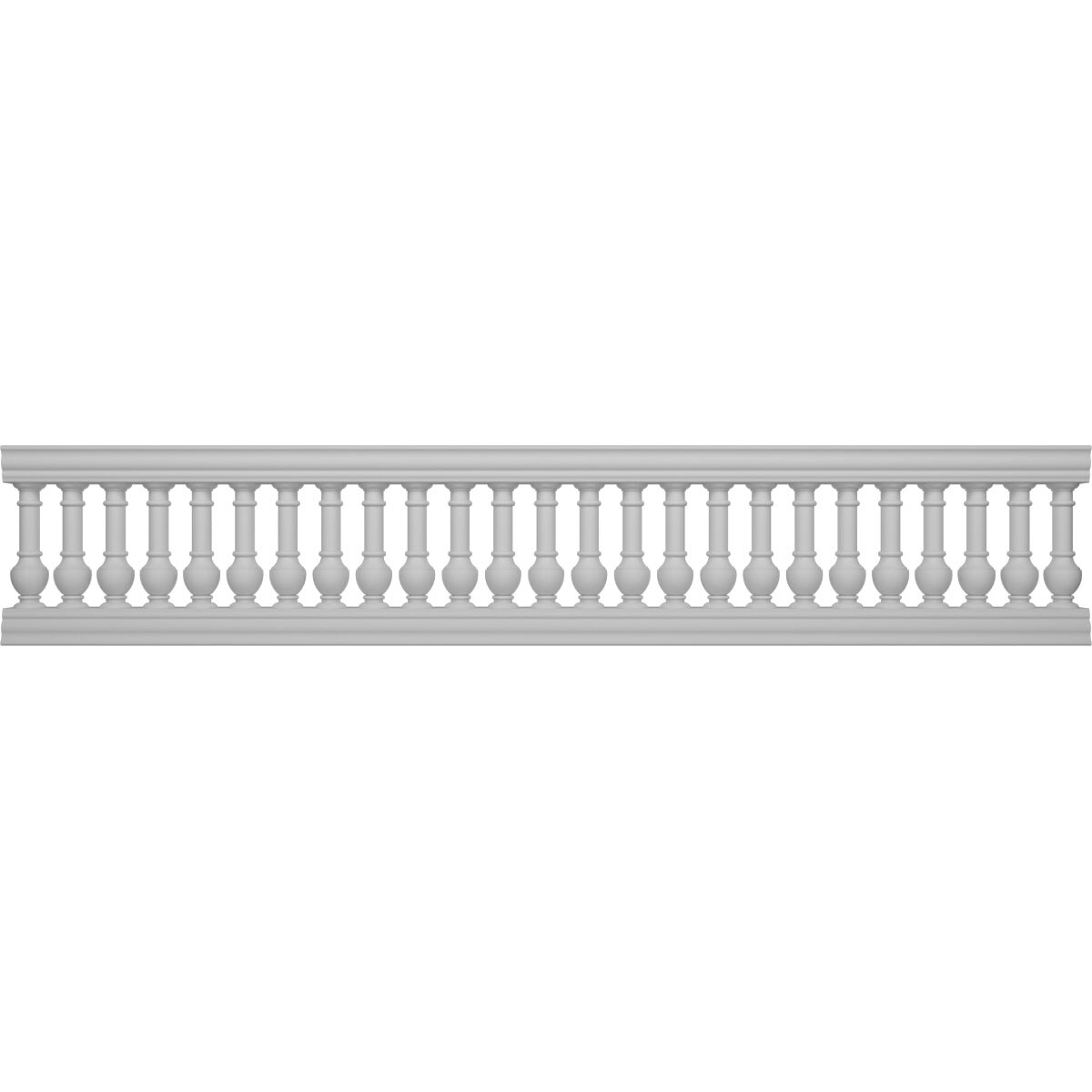 Ekena Millwork BALK32X156YON FiberThane 13-ft x 32-in York Fiberglass Deck Rail Kit
