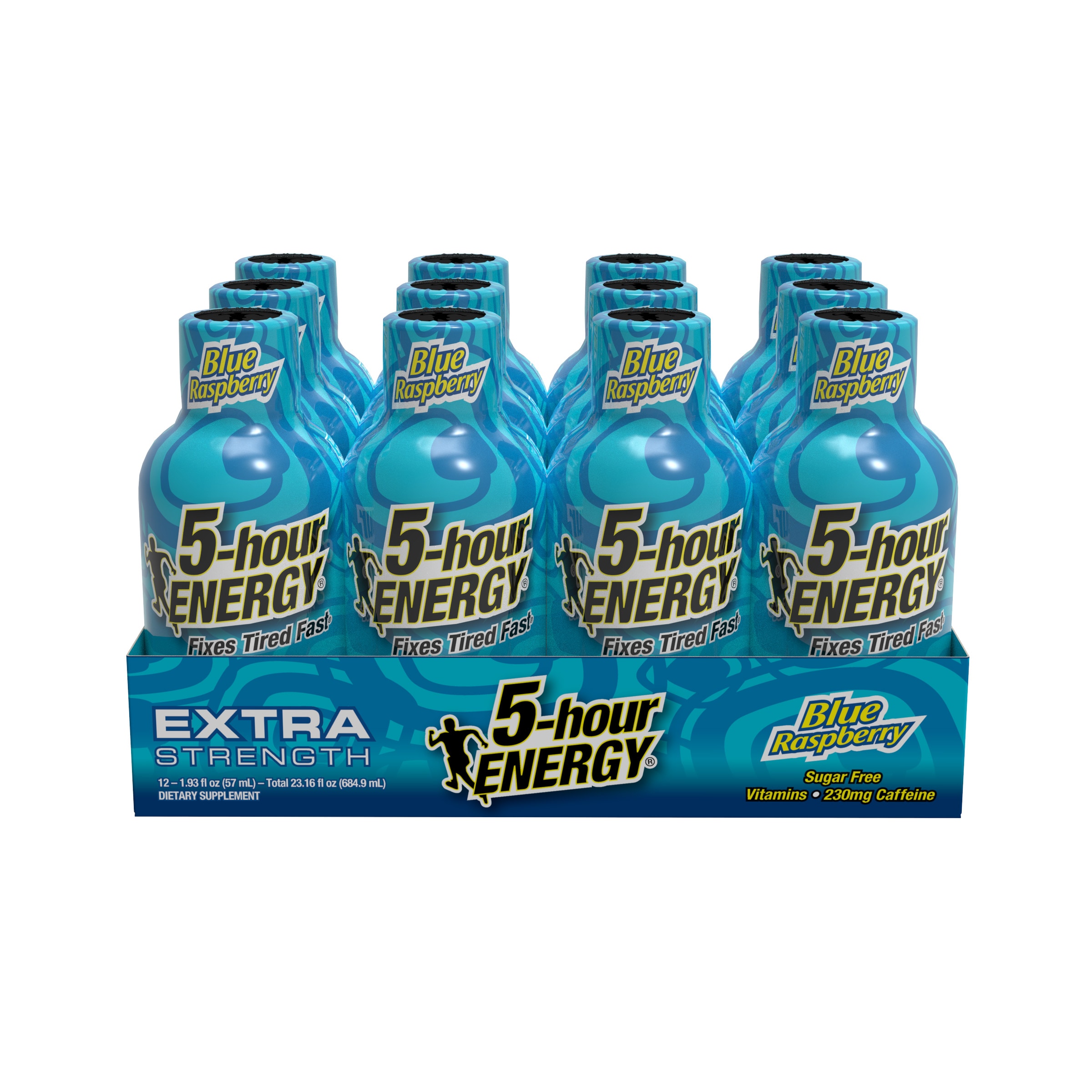 5 Hour Energy 768123 12 -Pack 1.93-fl oz Blue Raspberry Sports Drink