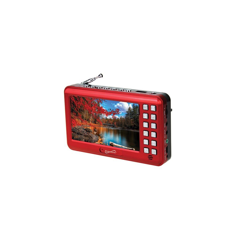  ZX9PWS10243 4.3 in. Portable Media Player with Voice Amplifier, Red
