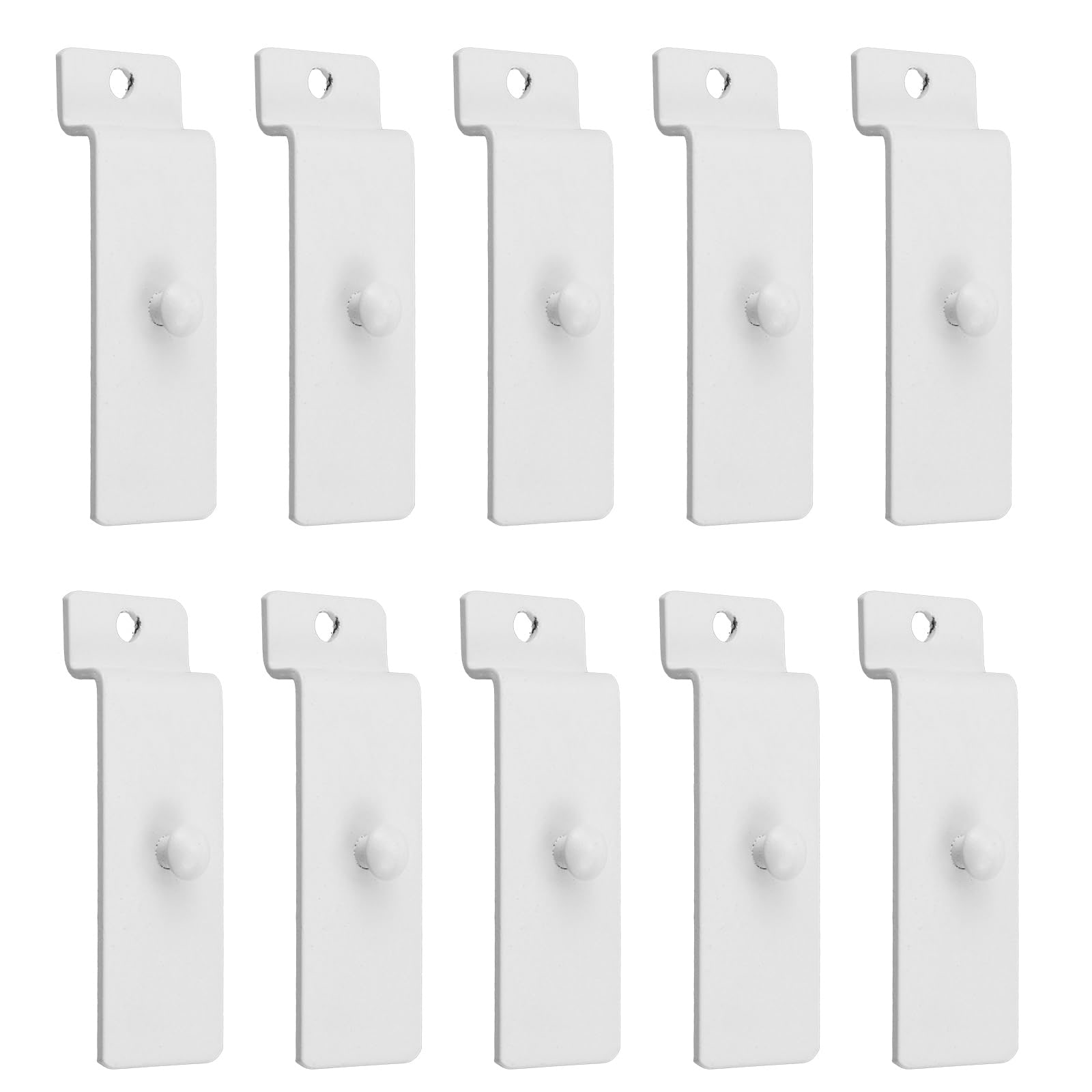 Etokfoks  7 5x2 4cm Iron Black Galvanized Slatwall Hooks 10 Pack for Hanging Frames and Pictures