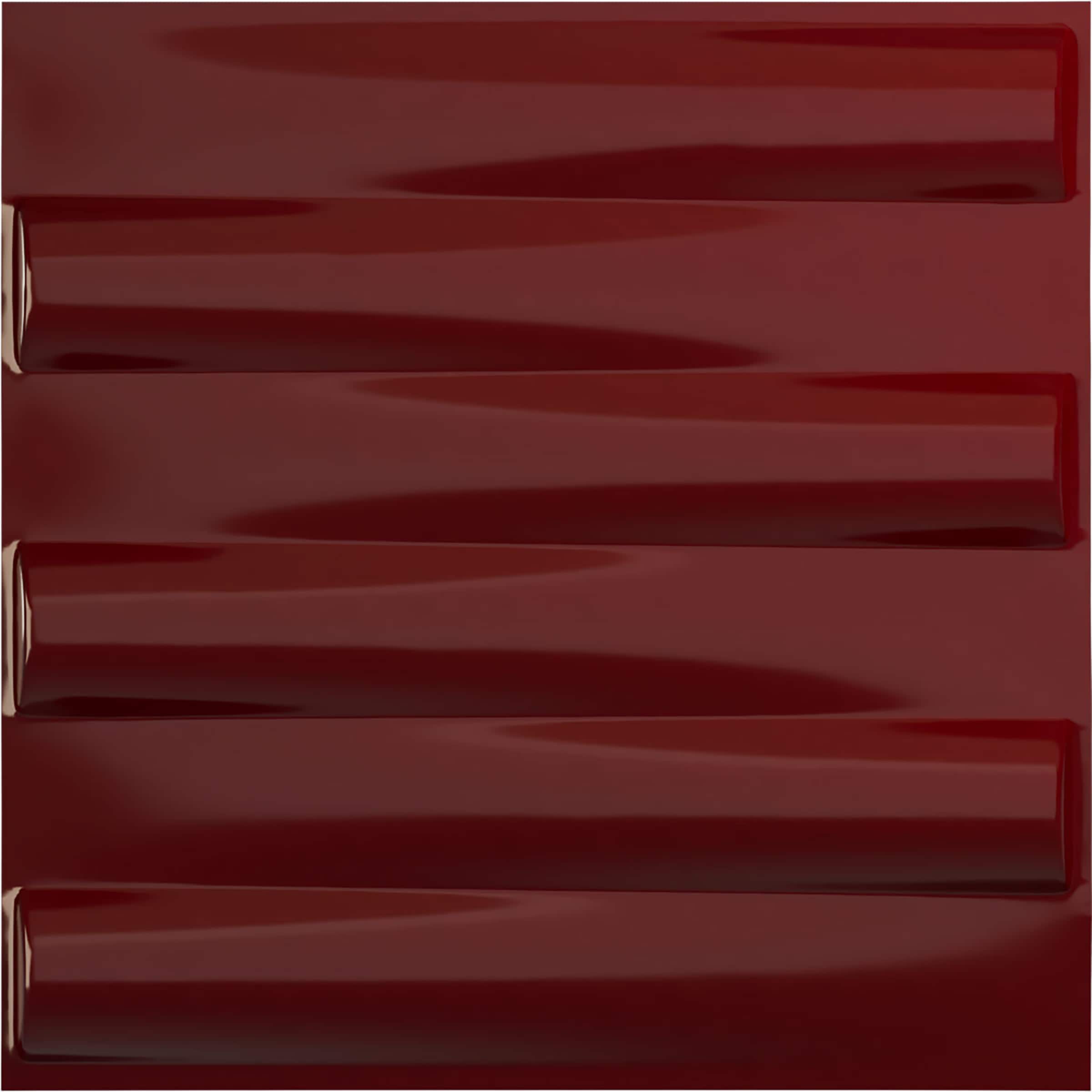Ekena Millwork WP20X20NAHML 19-5/8-in x 19-5/8-in Embossed Paintable/Stainable Red PVC Wall Panel (