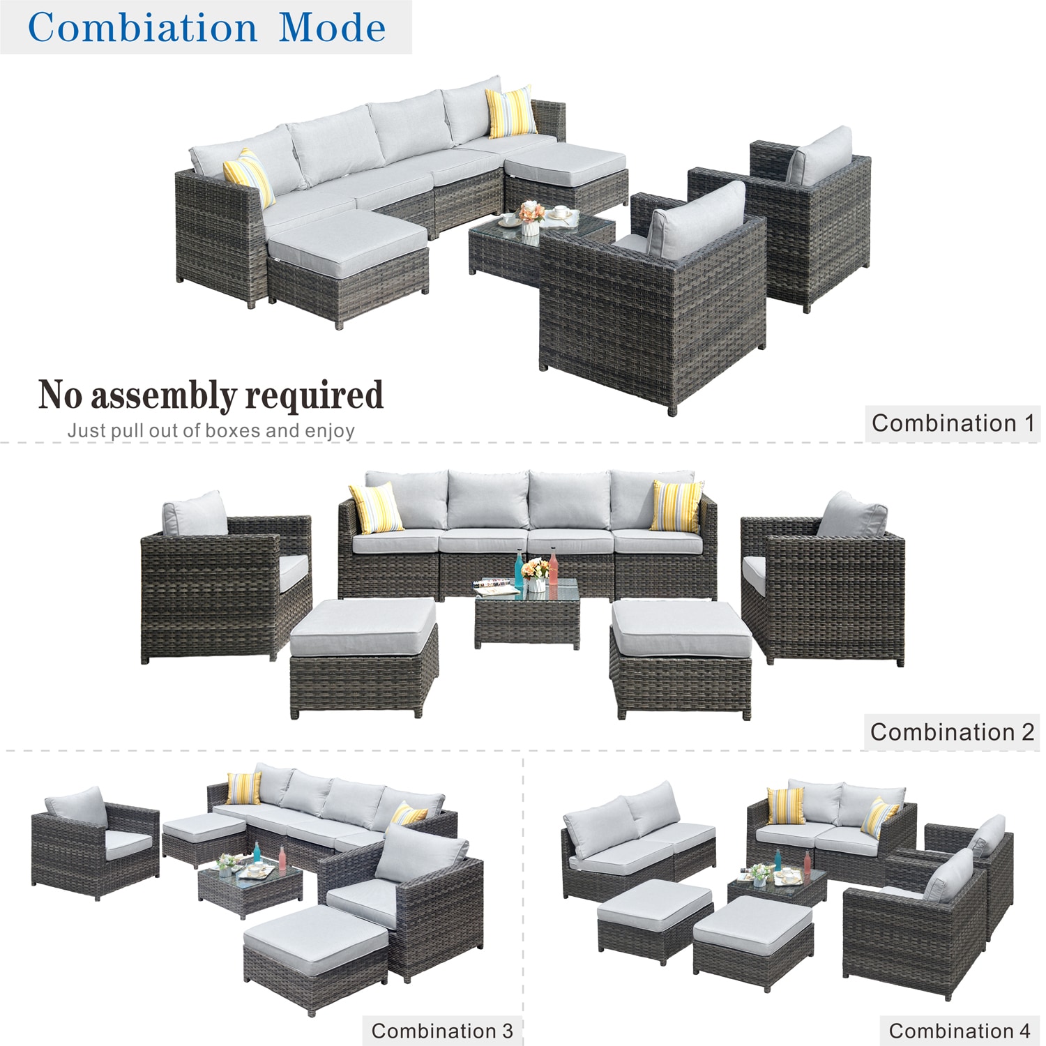 Ovios BLA400-92 Patio-Conversation-Sets - View #3