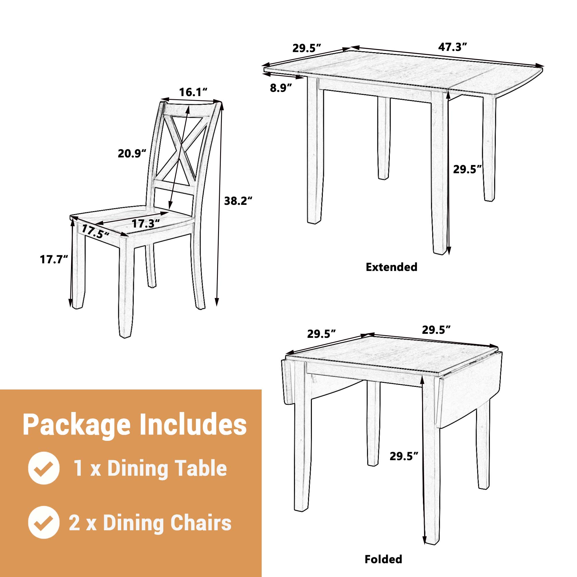 Fun Orange FUN25DS15 Dining-Sets - View #7